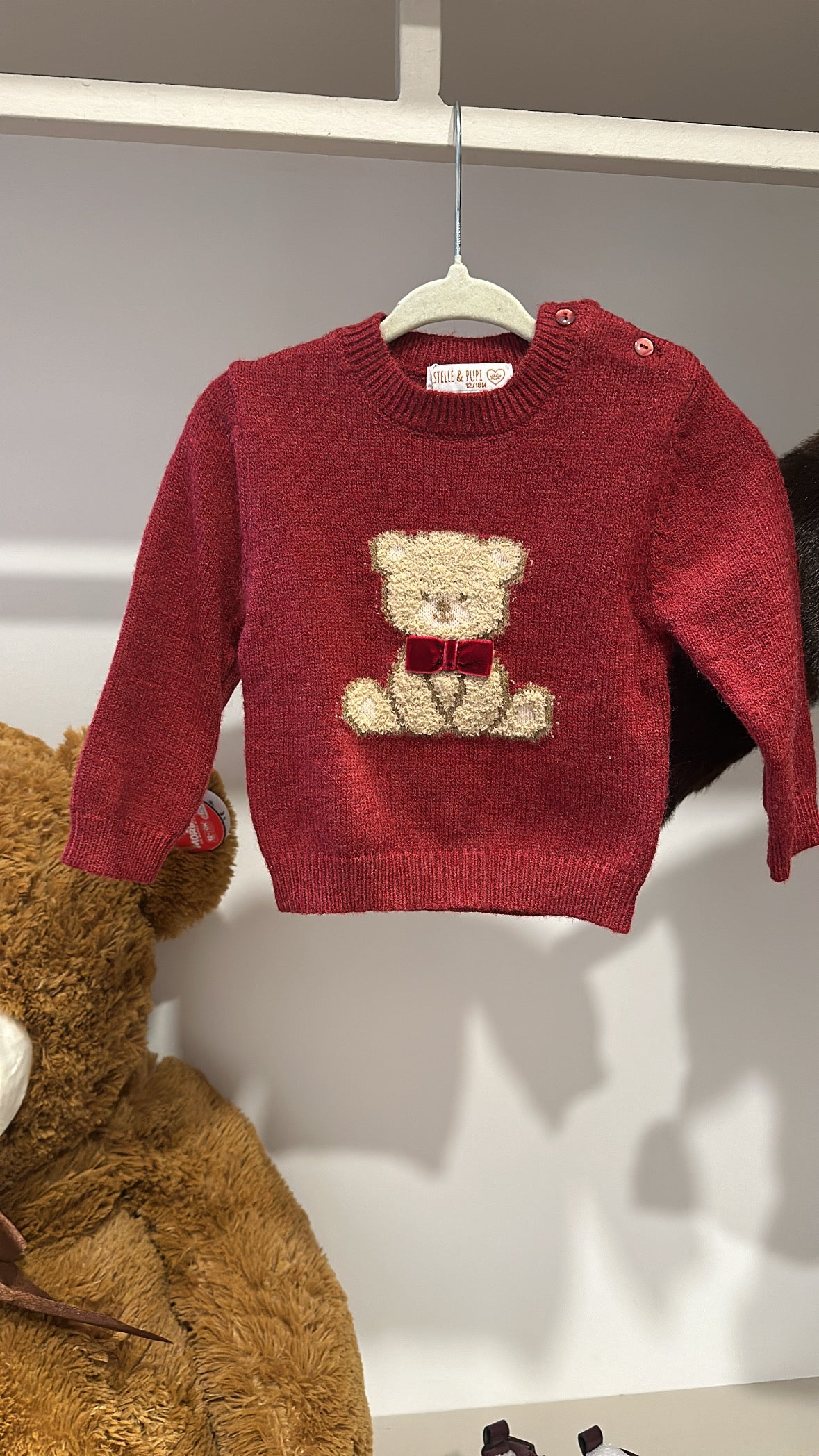 Maglioncino ORSETTO 12-36M - BORDEAUX