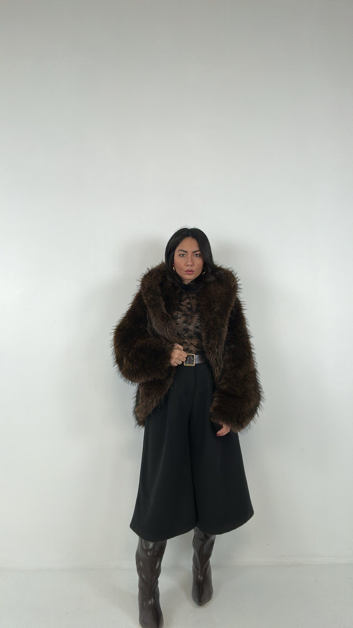 Bermudone IN PANNO - NERO