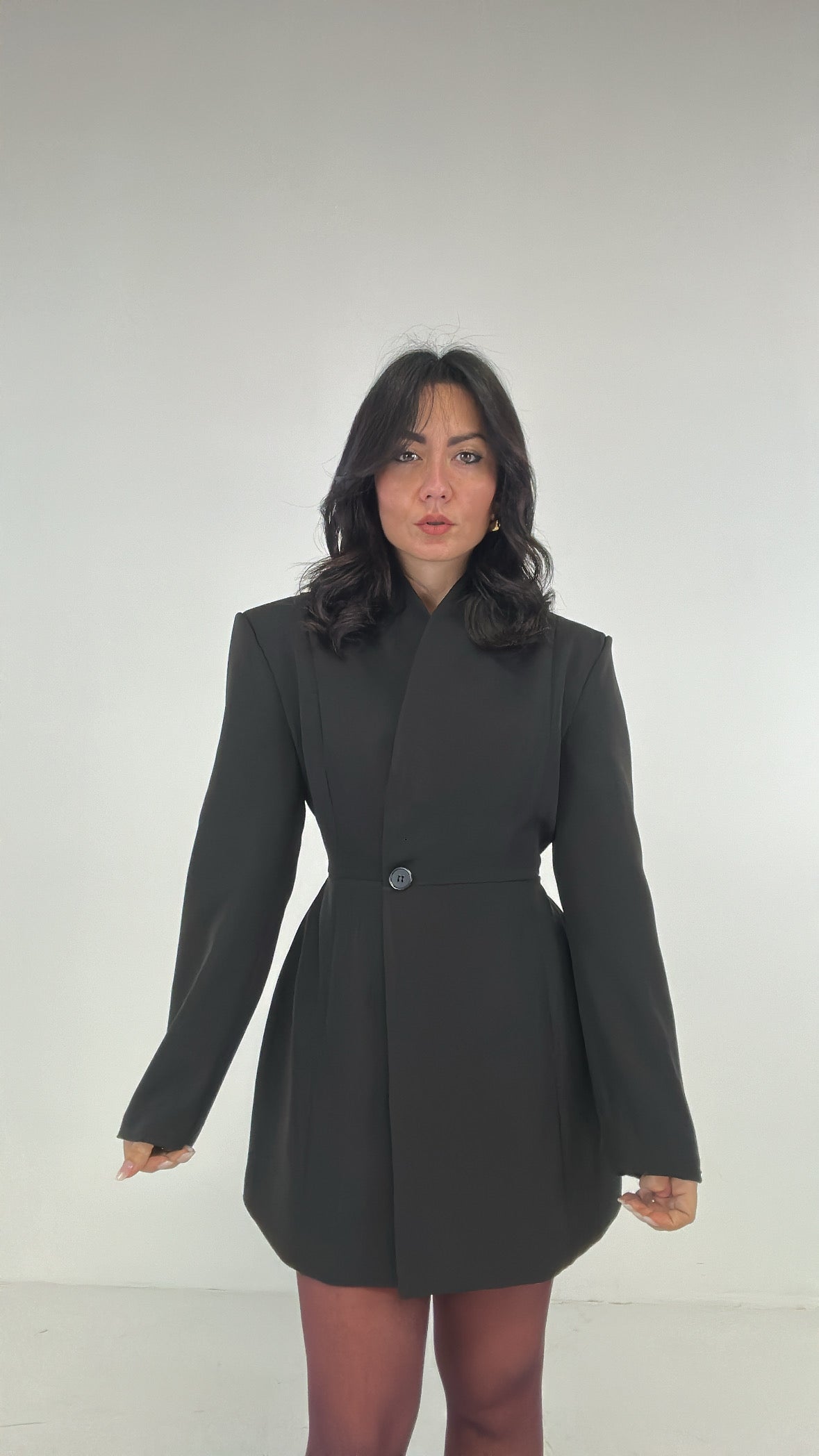 Giacca ABITO CON BOTTONE - NERO