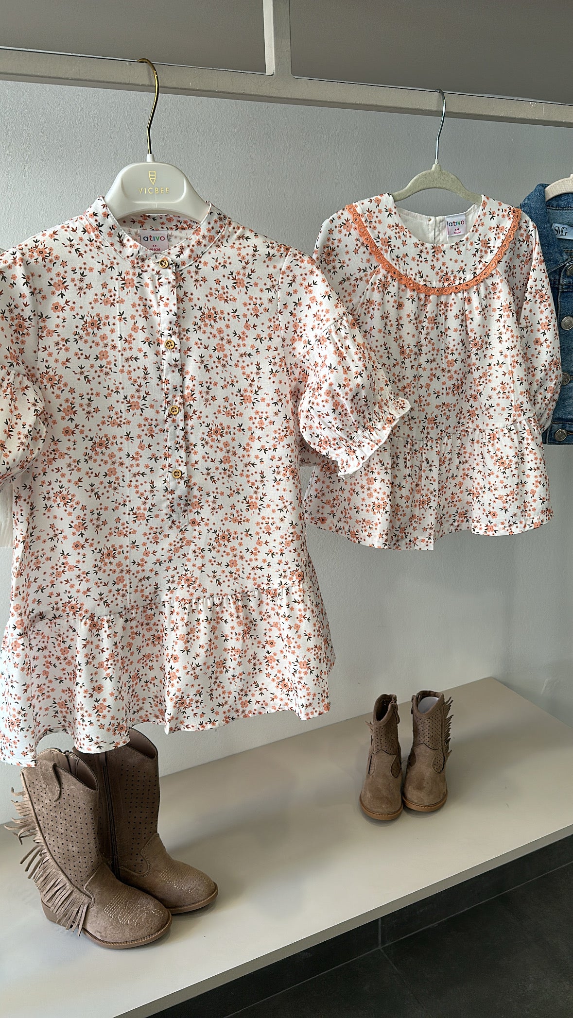 Vestitino FIORELLINI 4-14A - BIANCO