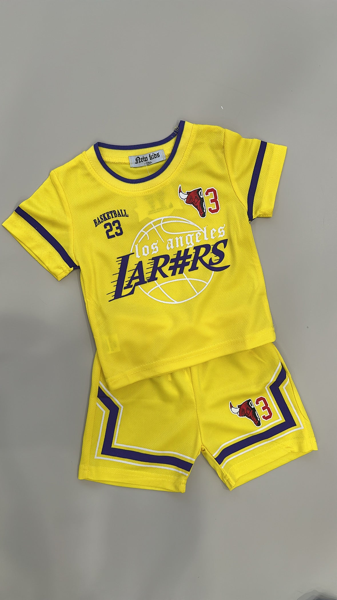 Coordinato BASKEBALL 12-36M - GIALLO