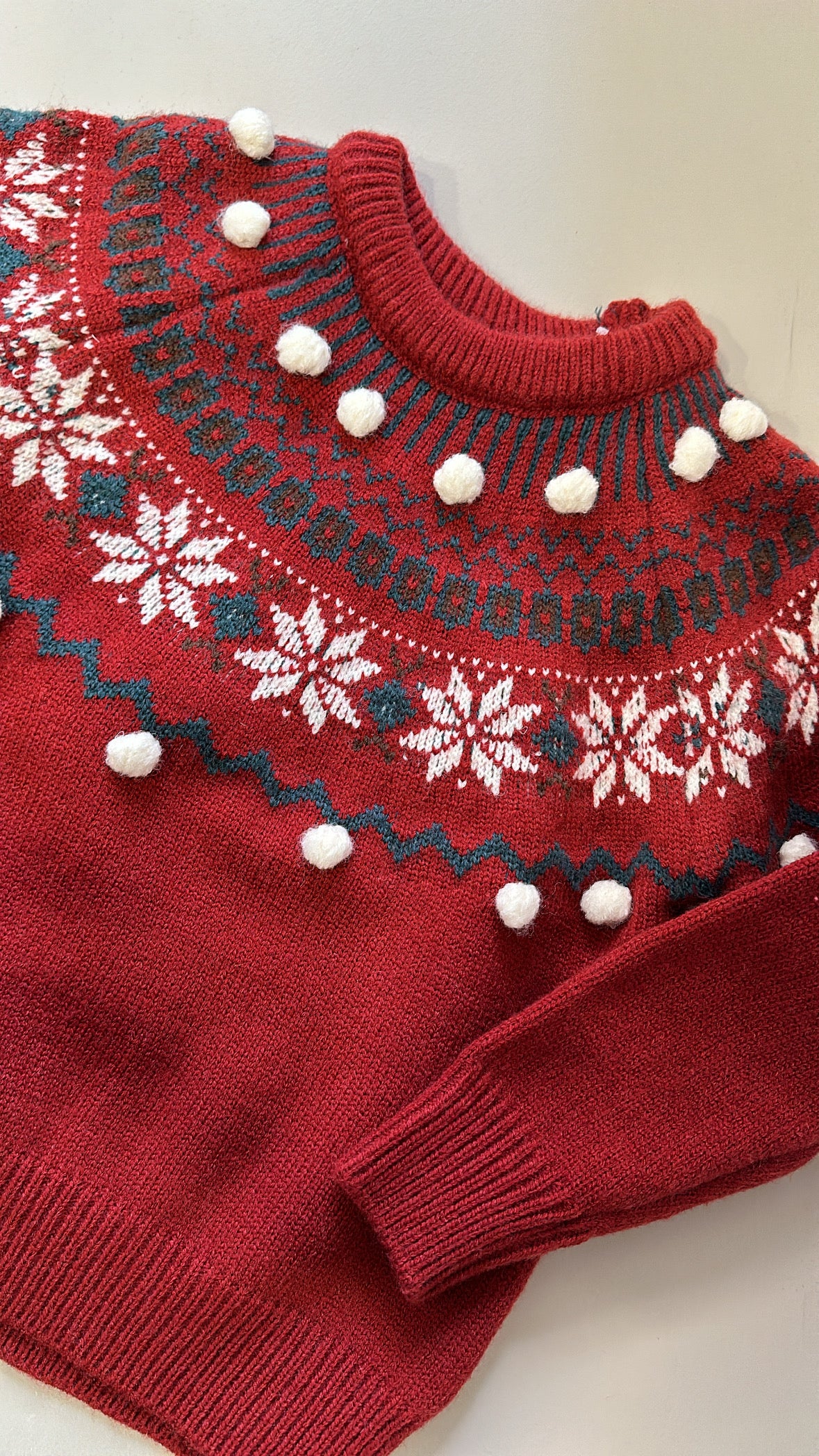 Pull NATALE PON - ROSSO