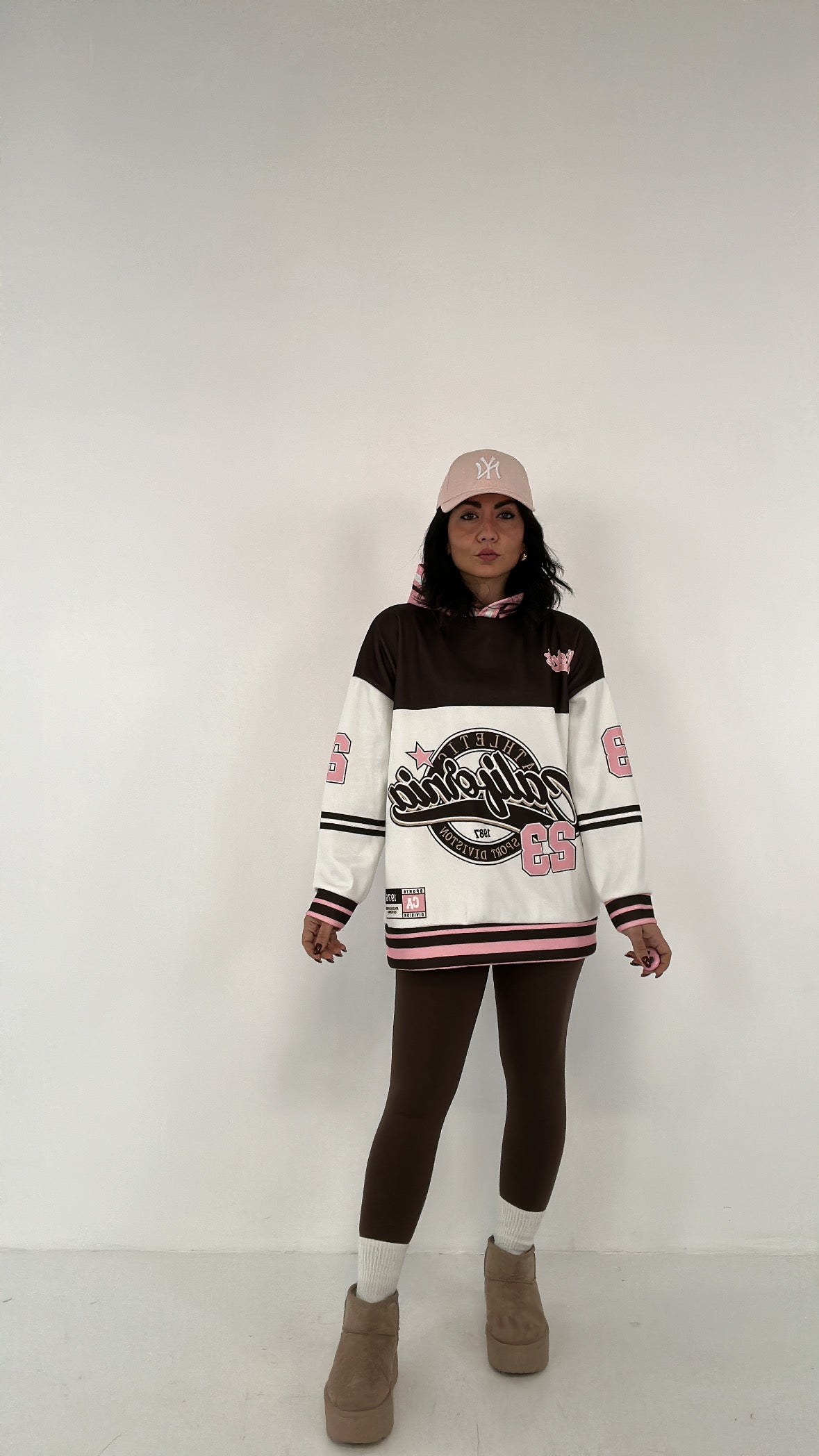 Felpa CALIFORNIA 23 - MARRONE