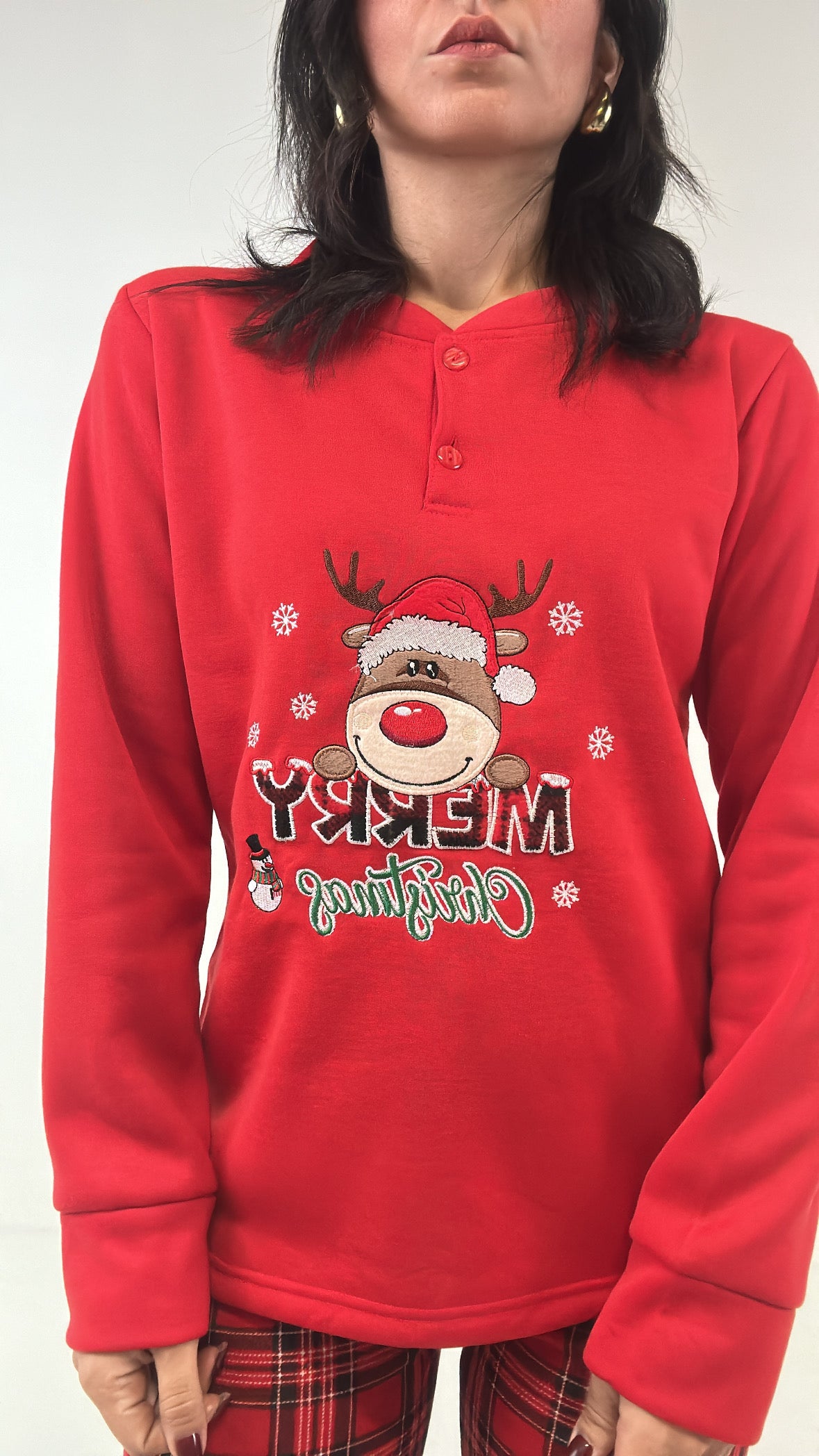 Pigiama DONNA RENNA - ROSSO