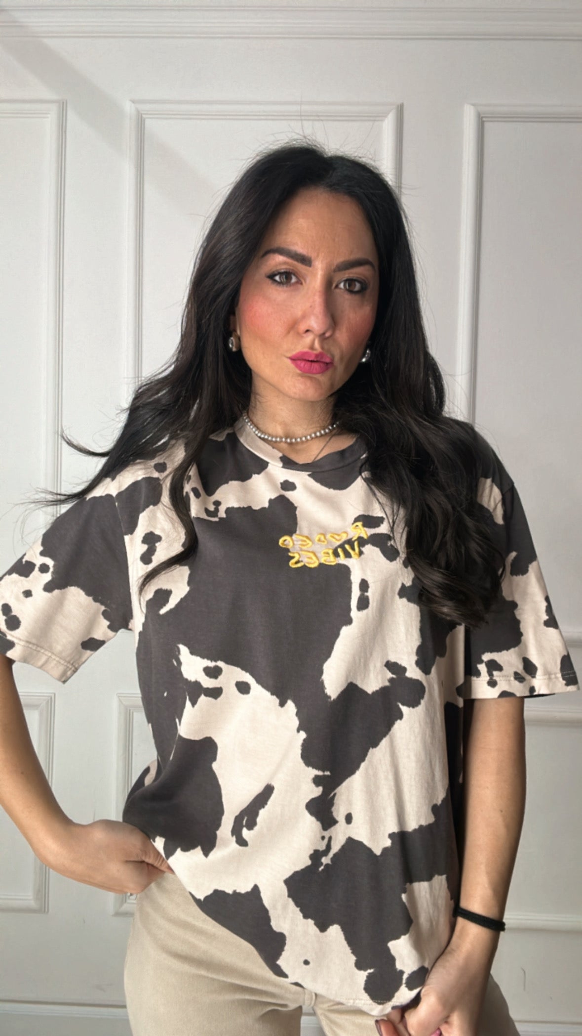 T-shirt LUMINA MOU - GIALLO