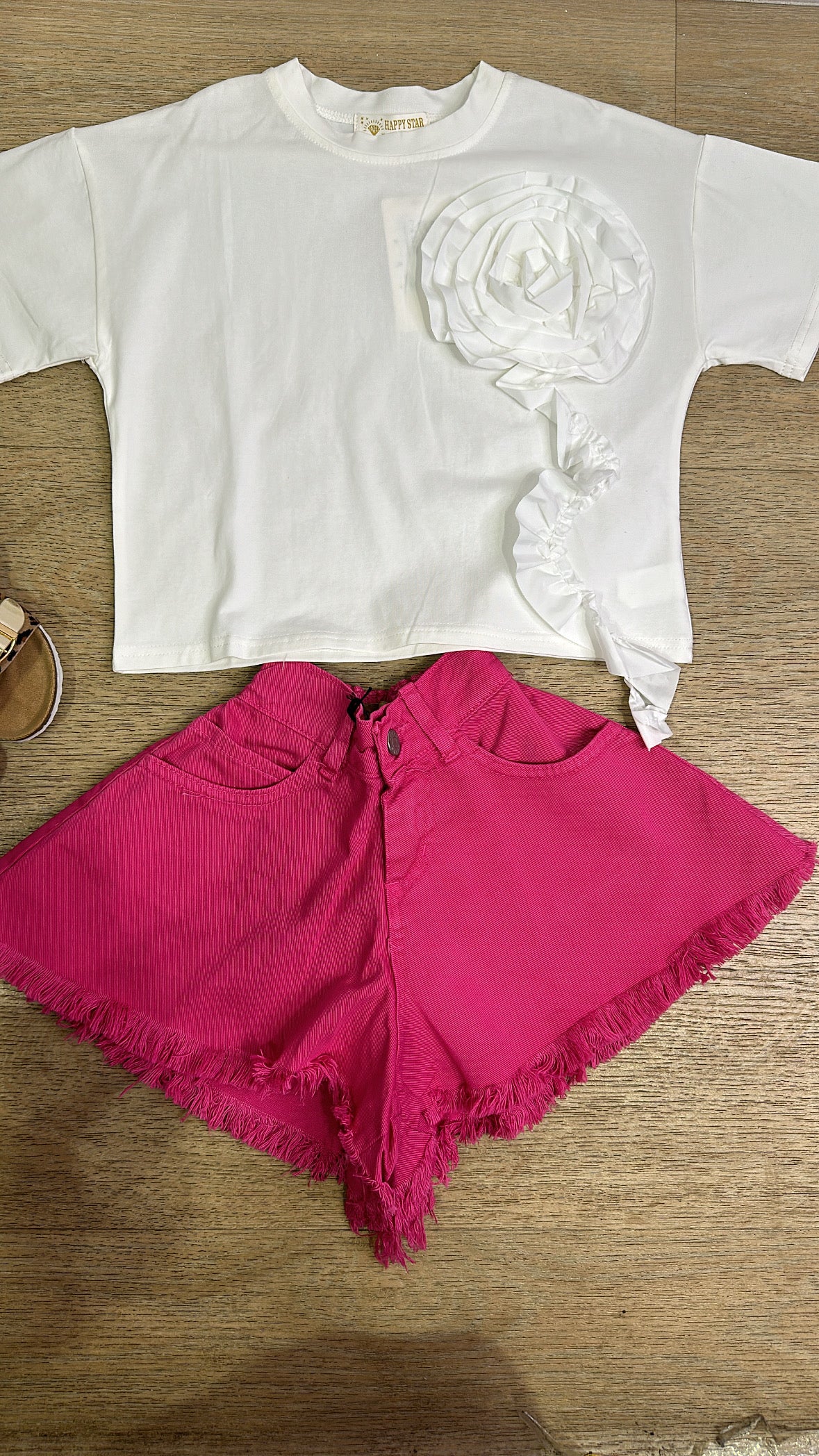 Short SFRANGIATO 4-14A - FUCSIA