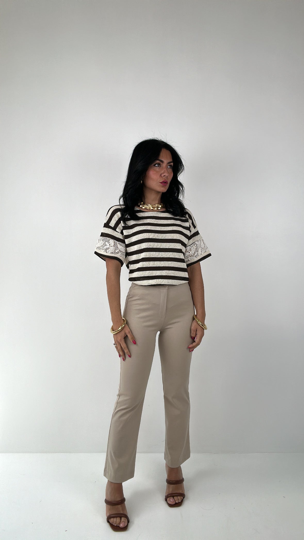 Pantalone ZAMPA SPRING - BEIGE