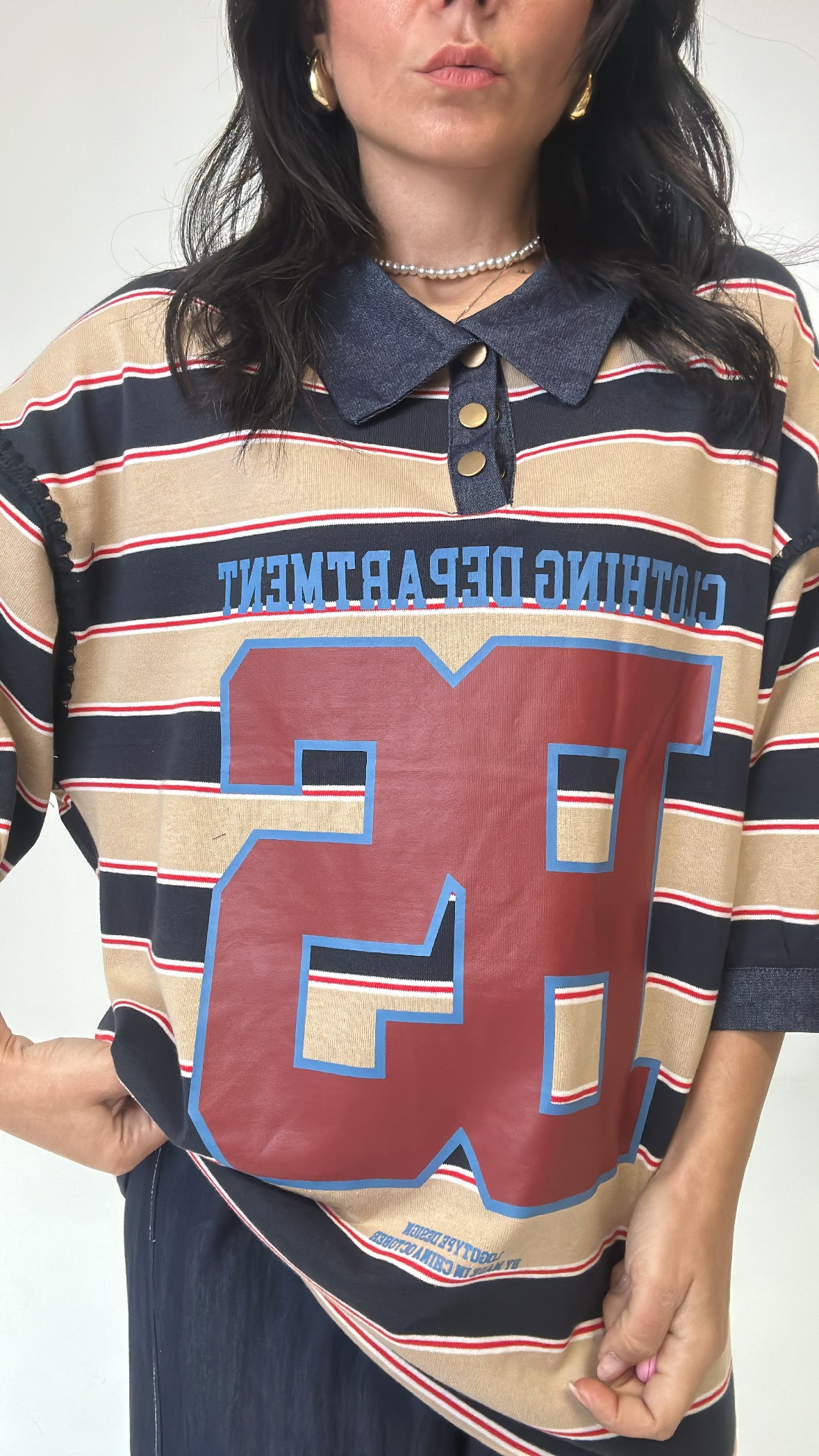 T-shirt POLO CLOTHING - BORDEAUX