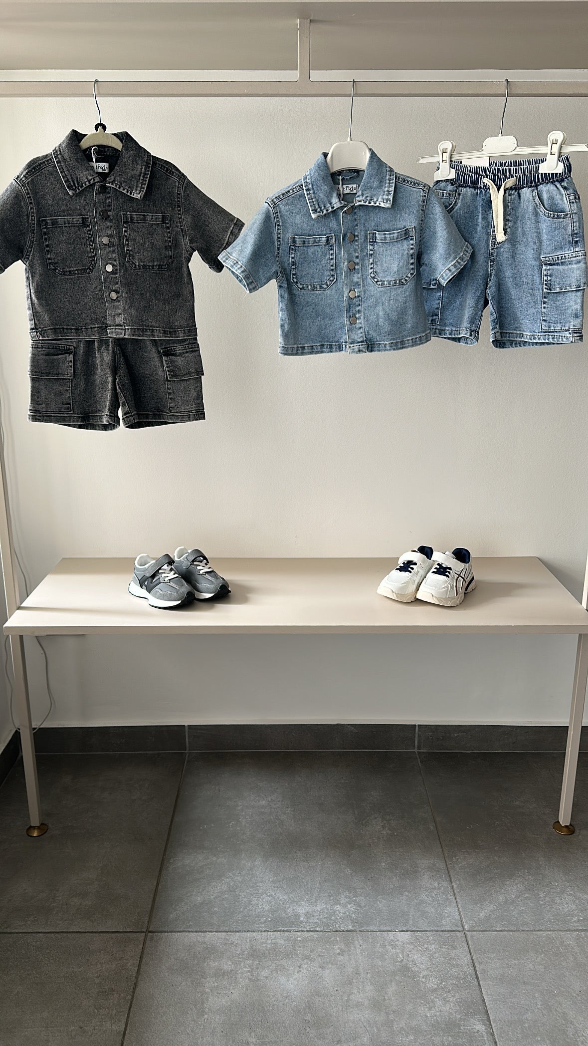 Completino JEANS DENIM 12-36M - CHIARO