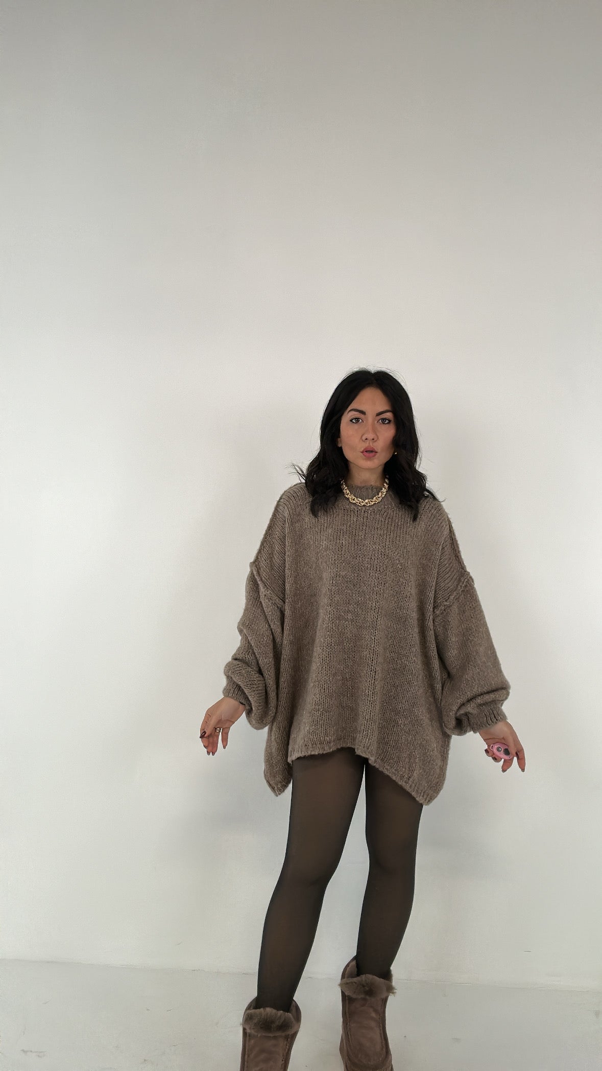 Leggins CALZA EFFETTO NUDE - NERO