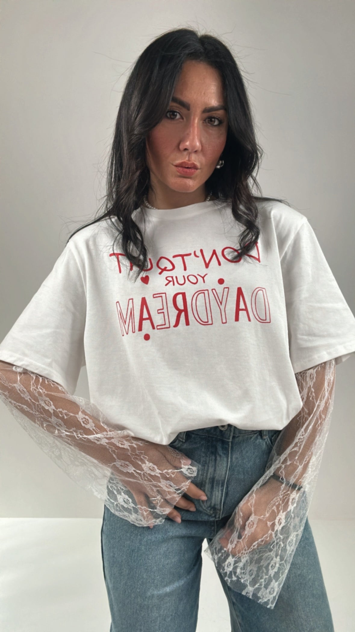Maglia DON'T QUIT - BIANCO