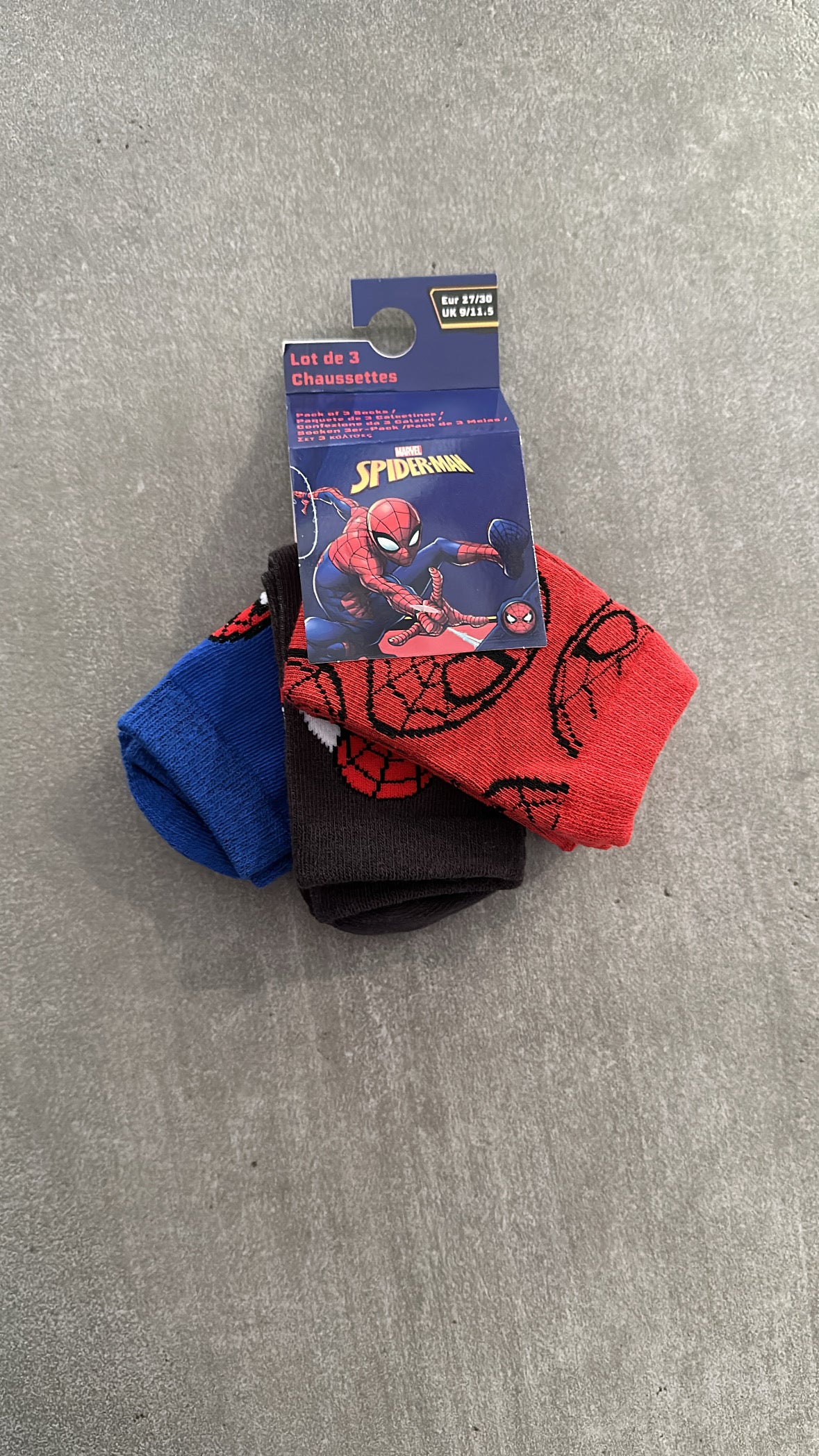 Tris CALZINI SPIDER - SCURO