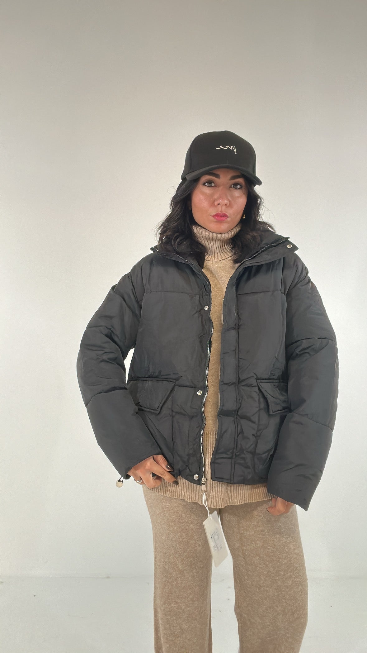 Bomber PIUMINO - NERO