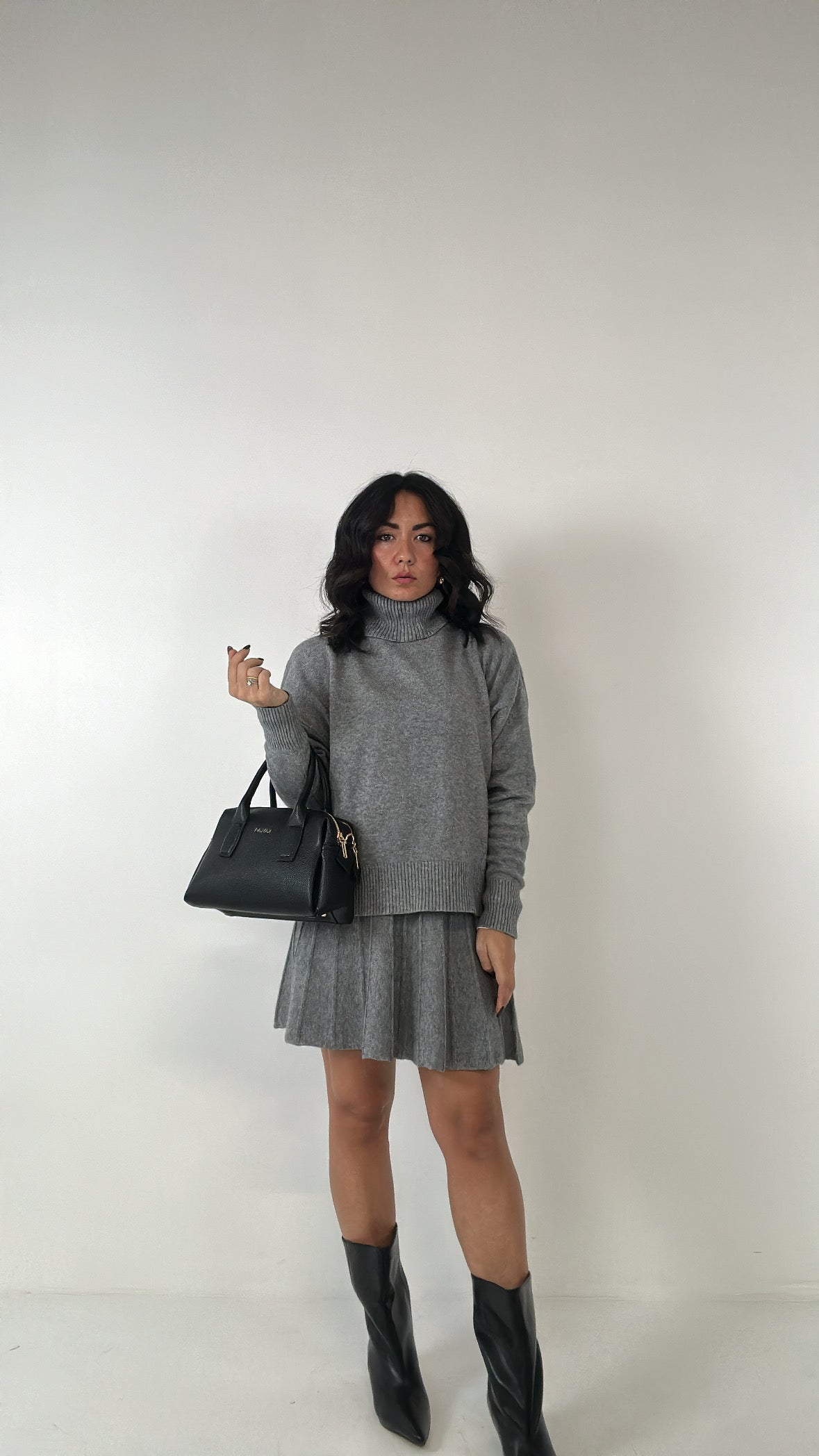 Coordinato CON GONNA - GRIGIO