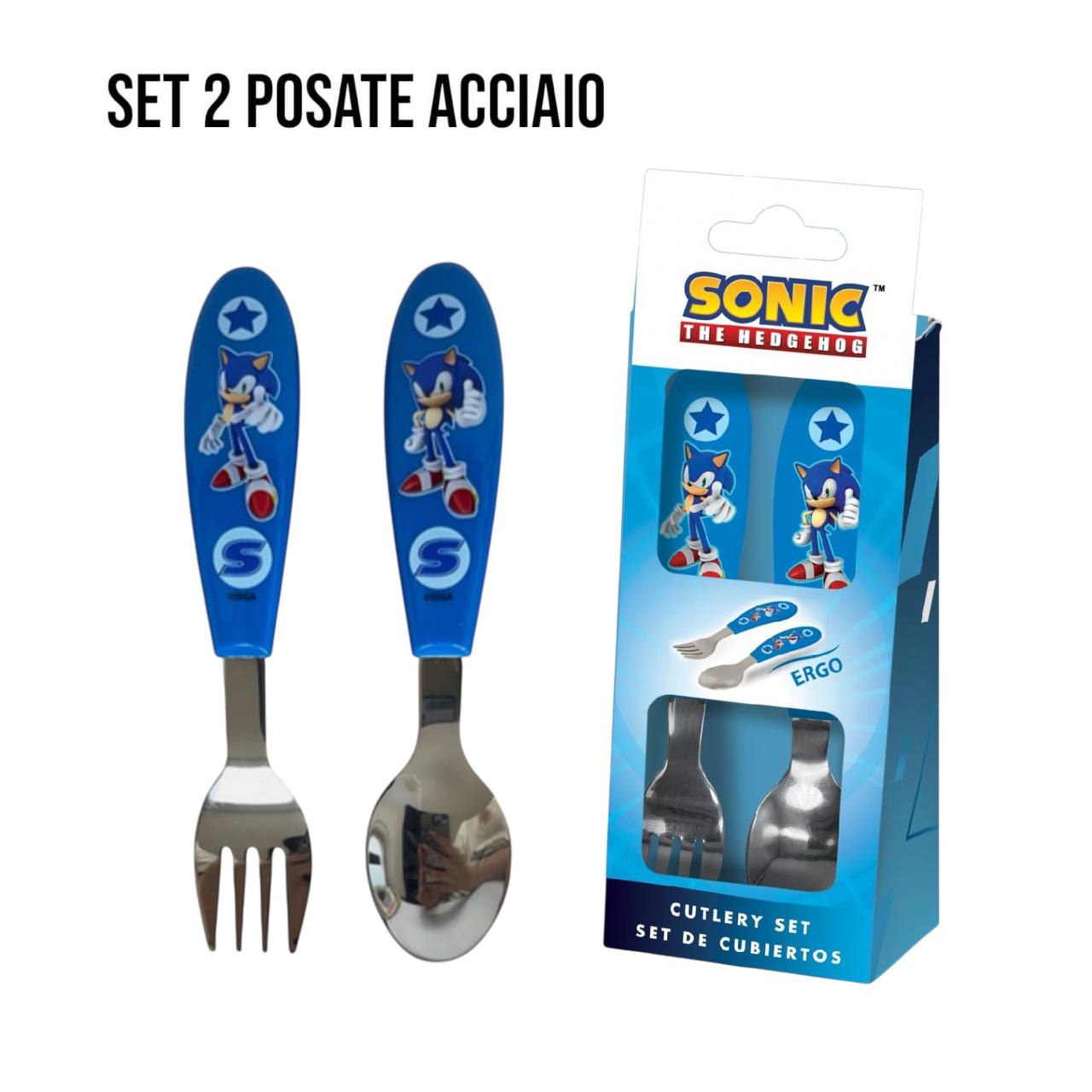 Set POSATE ACCIAIO - BLU