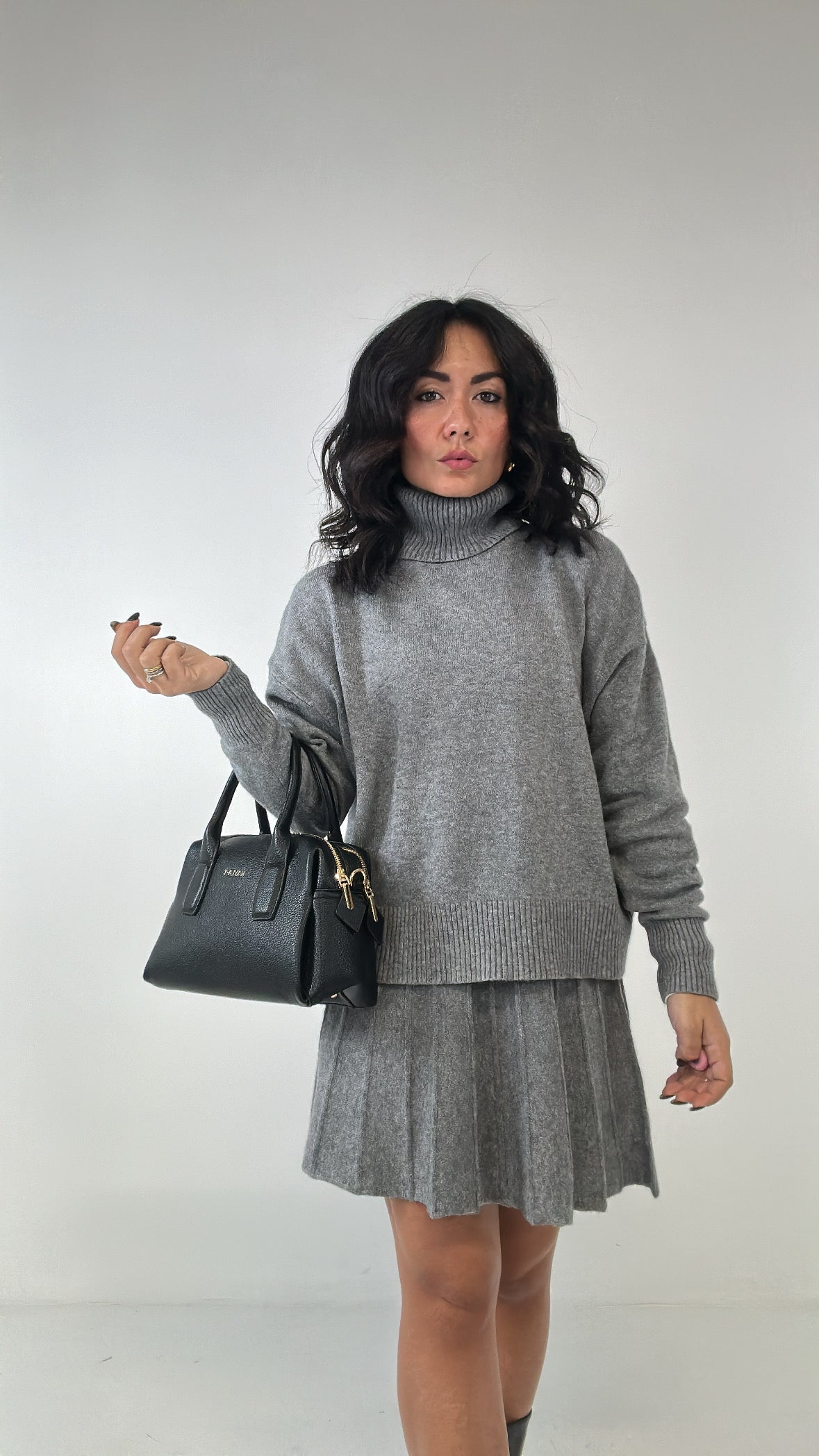 Coordinato CON GONNA - GRIGIO