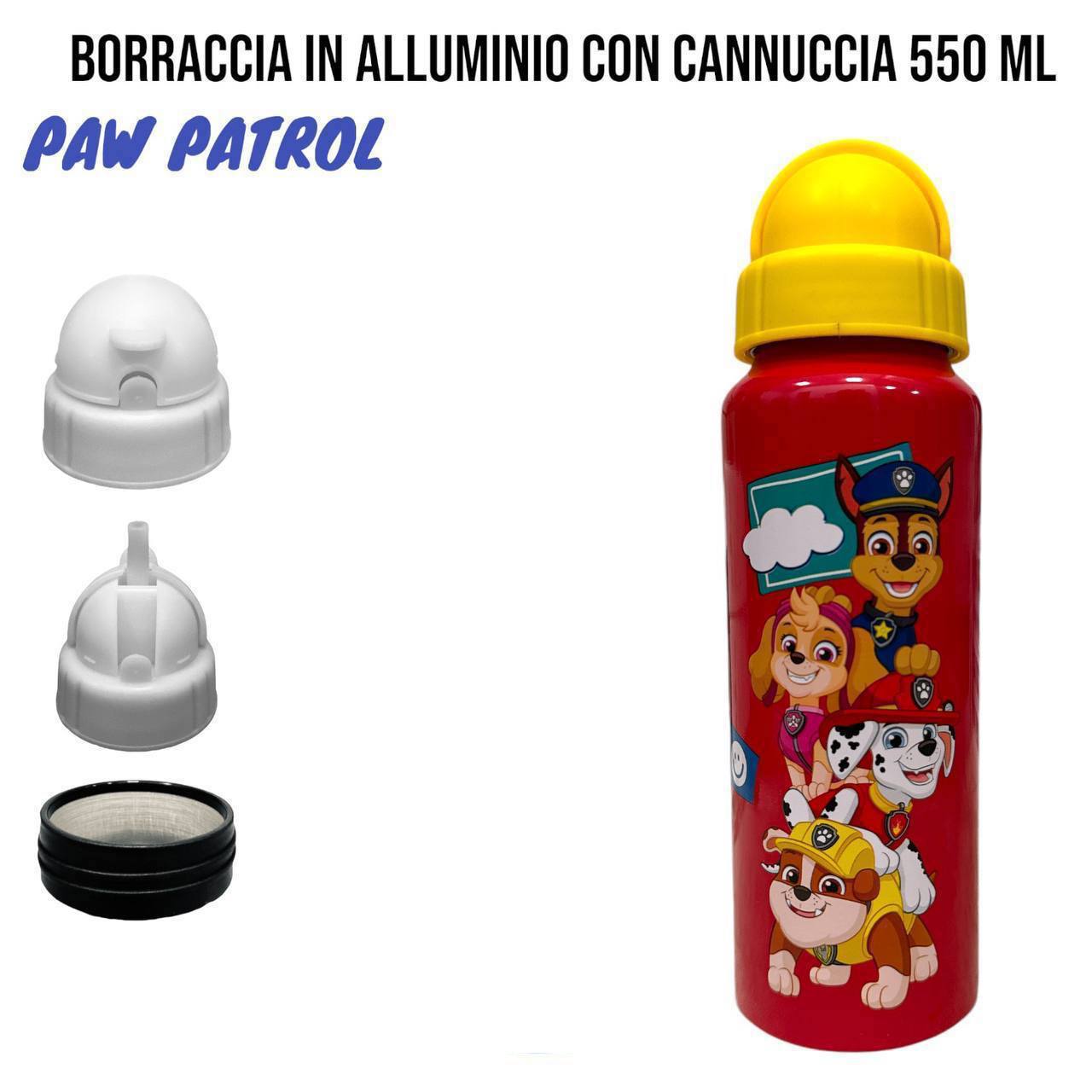 Borraccia CON CANNUCCIA 550 ml - GIALLO