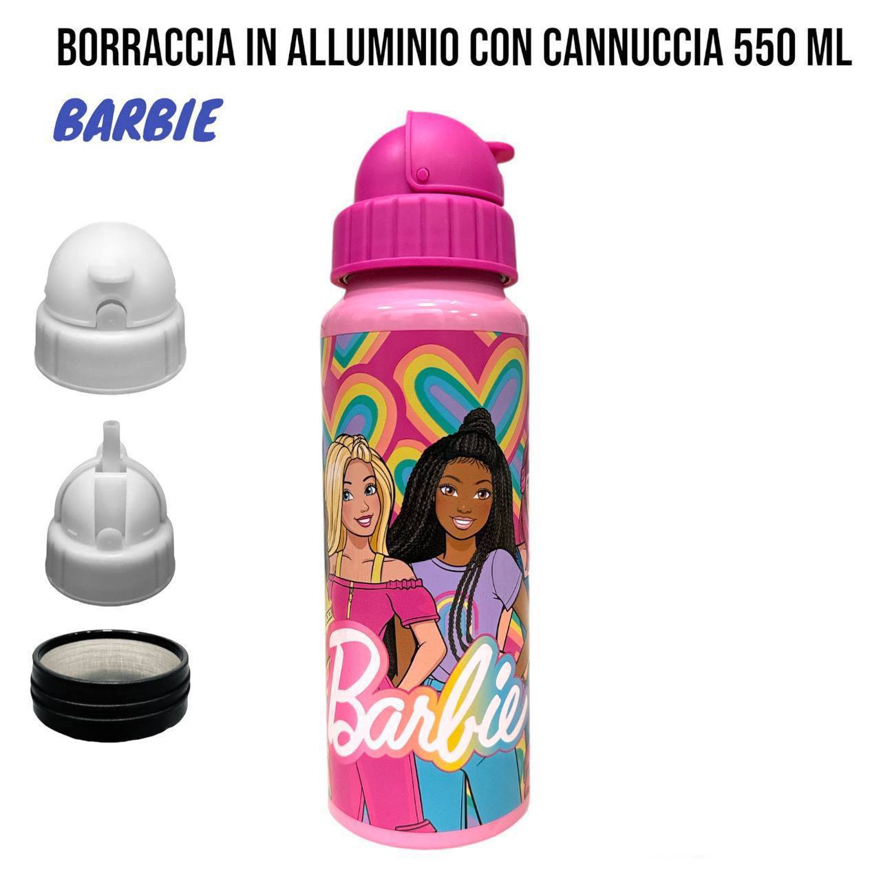 Borraccia CON CANNUCCIA 550 ml - ROSA BARBIE