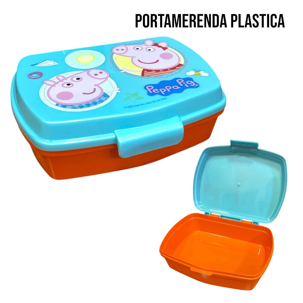 Porta MERENDA IN PLASTICA - BIANCO-ARANCIO