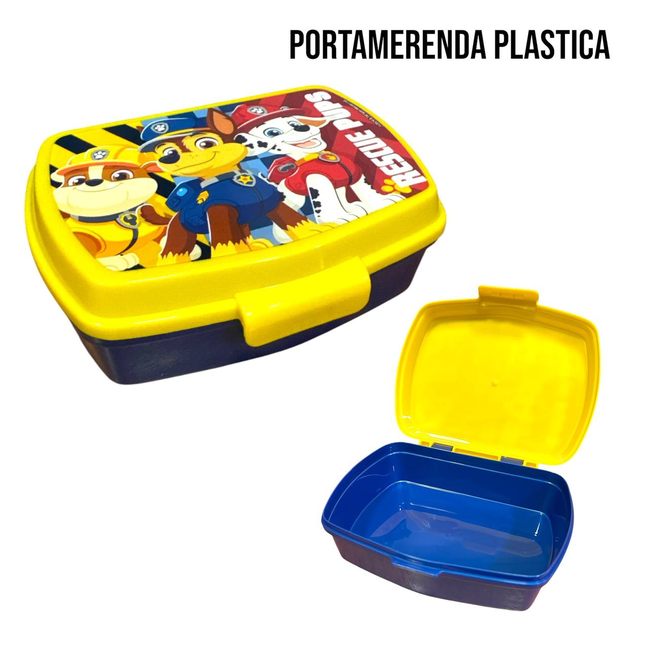 Porta MERENDA IN PLASTICA - AZZURRO