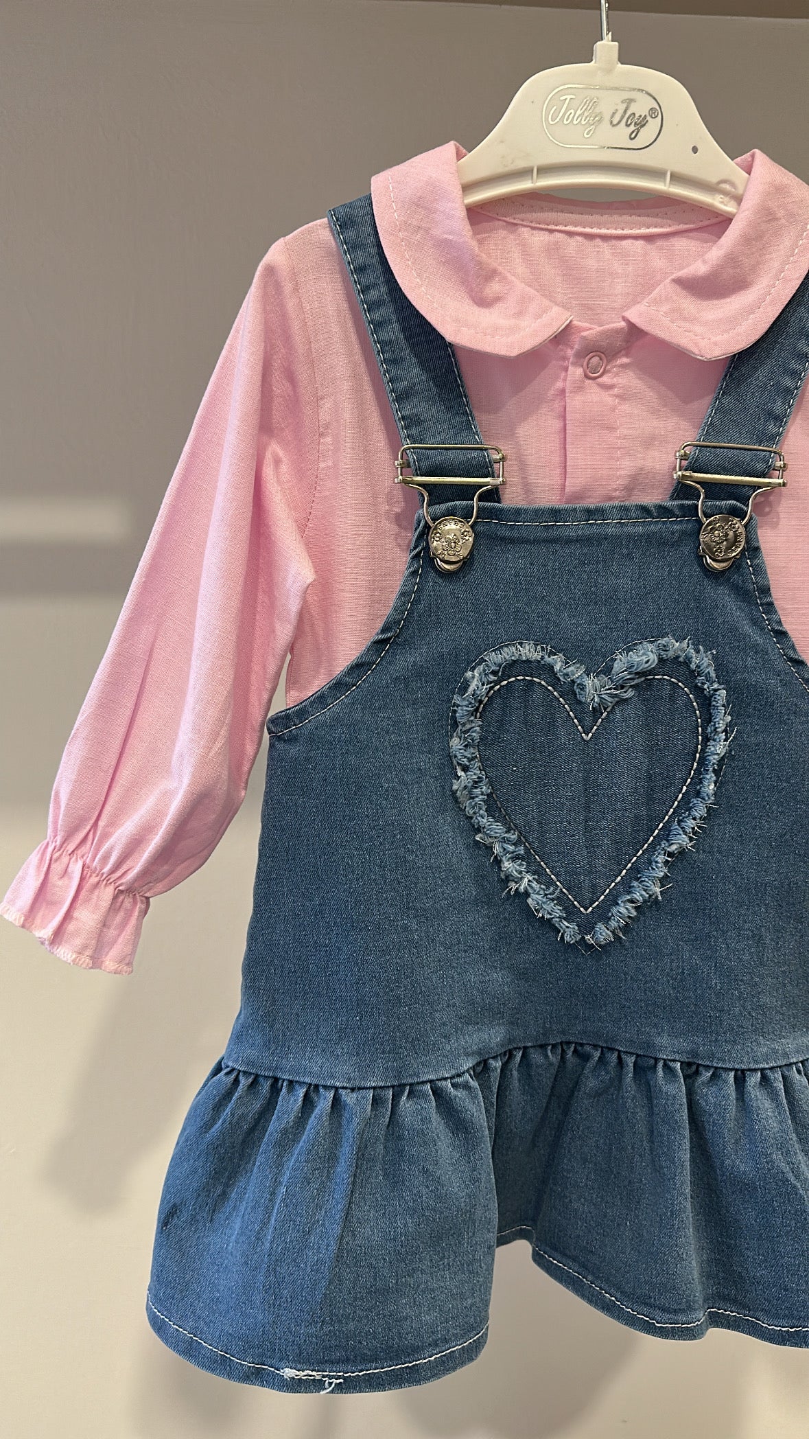 Salopetta CUORE 9-24M - JEANS