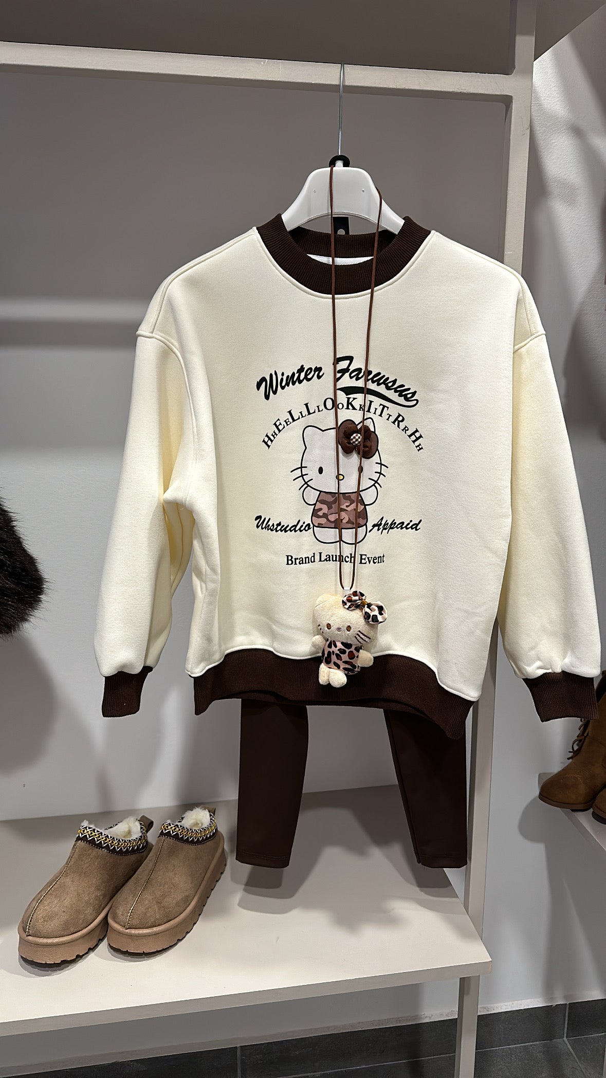 Felpa HELLO MAC - PANNA