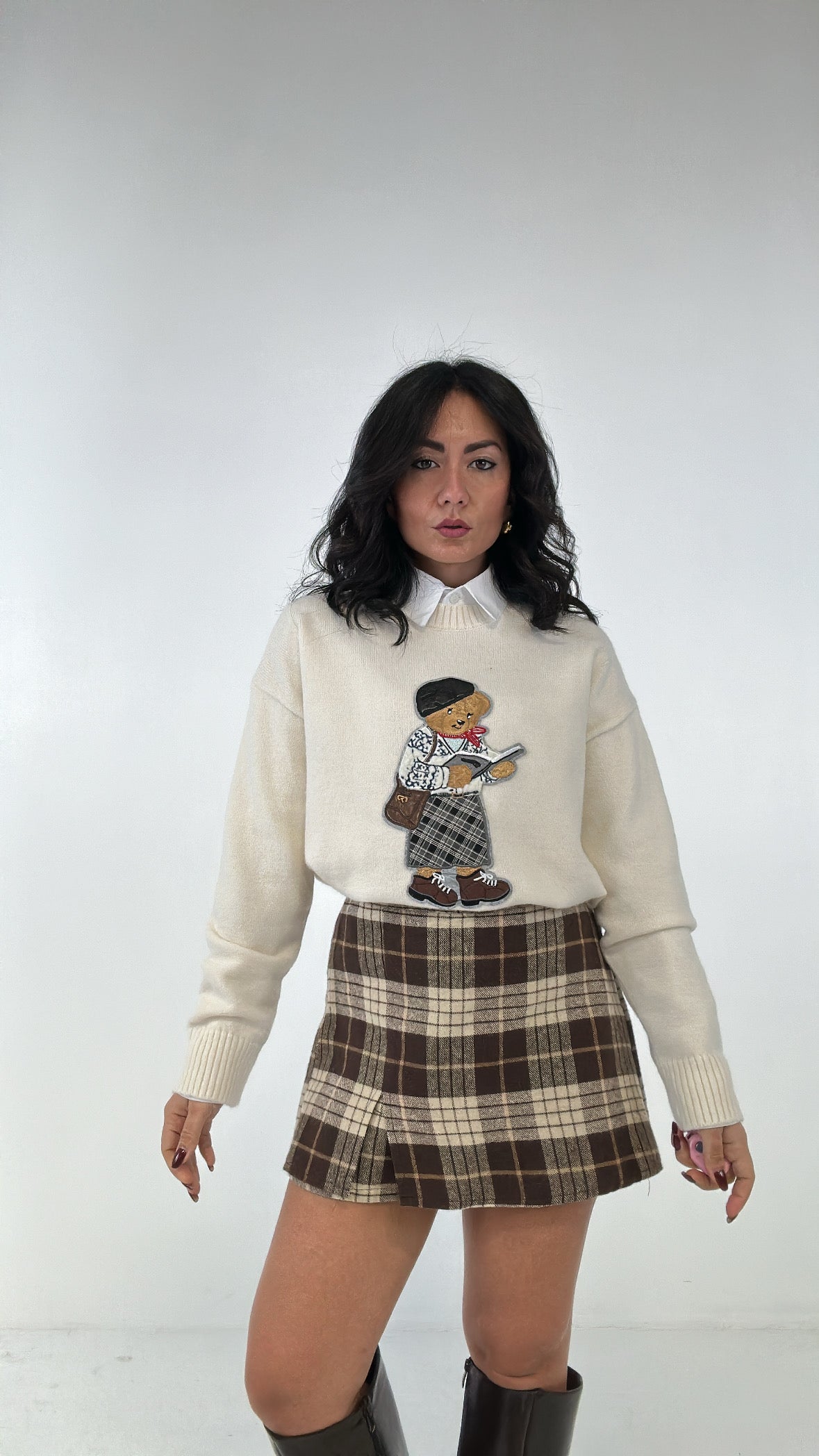 Pantagonna QUADRONI - MARRONE