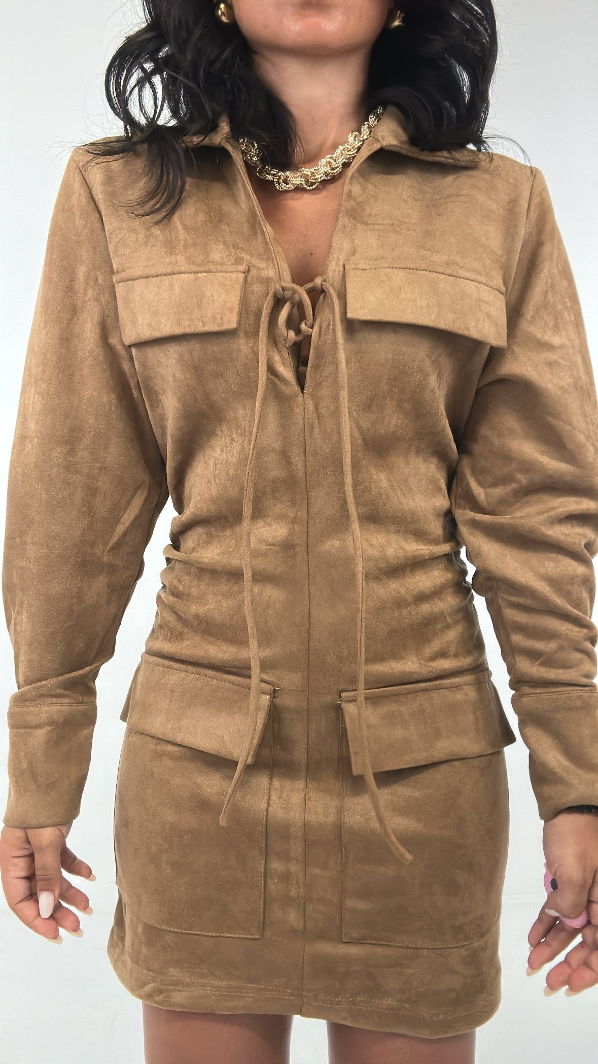 Vestito IN CAMOSCIO - CAMMELLO