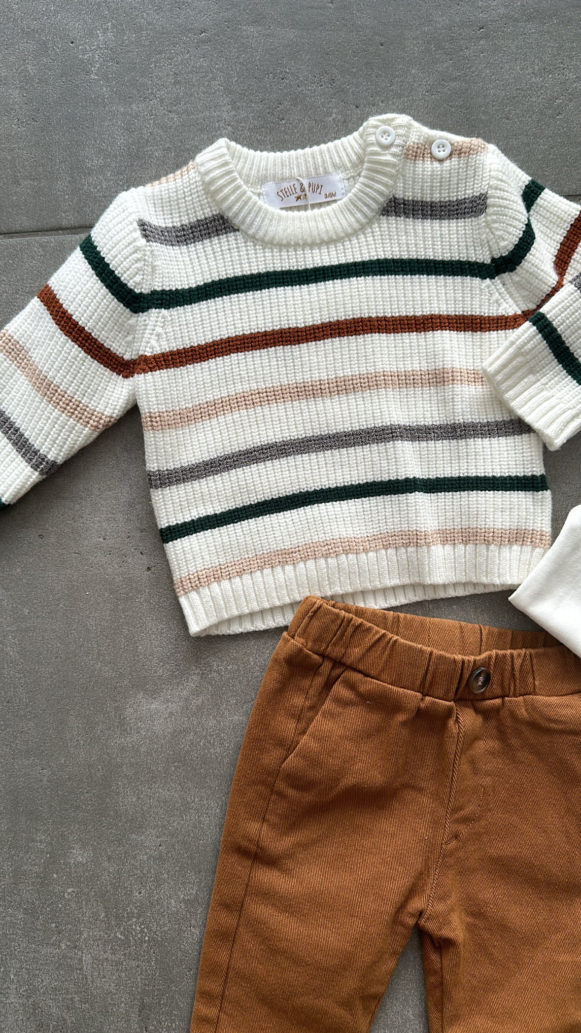 Set MAGLIONCINO 3-18M - MARRONE