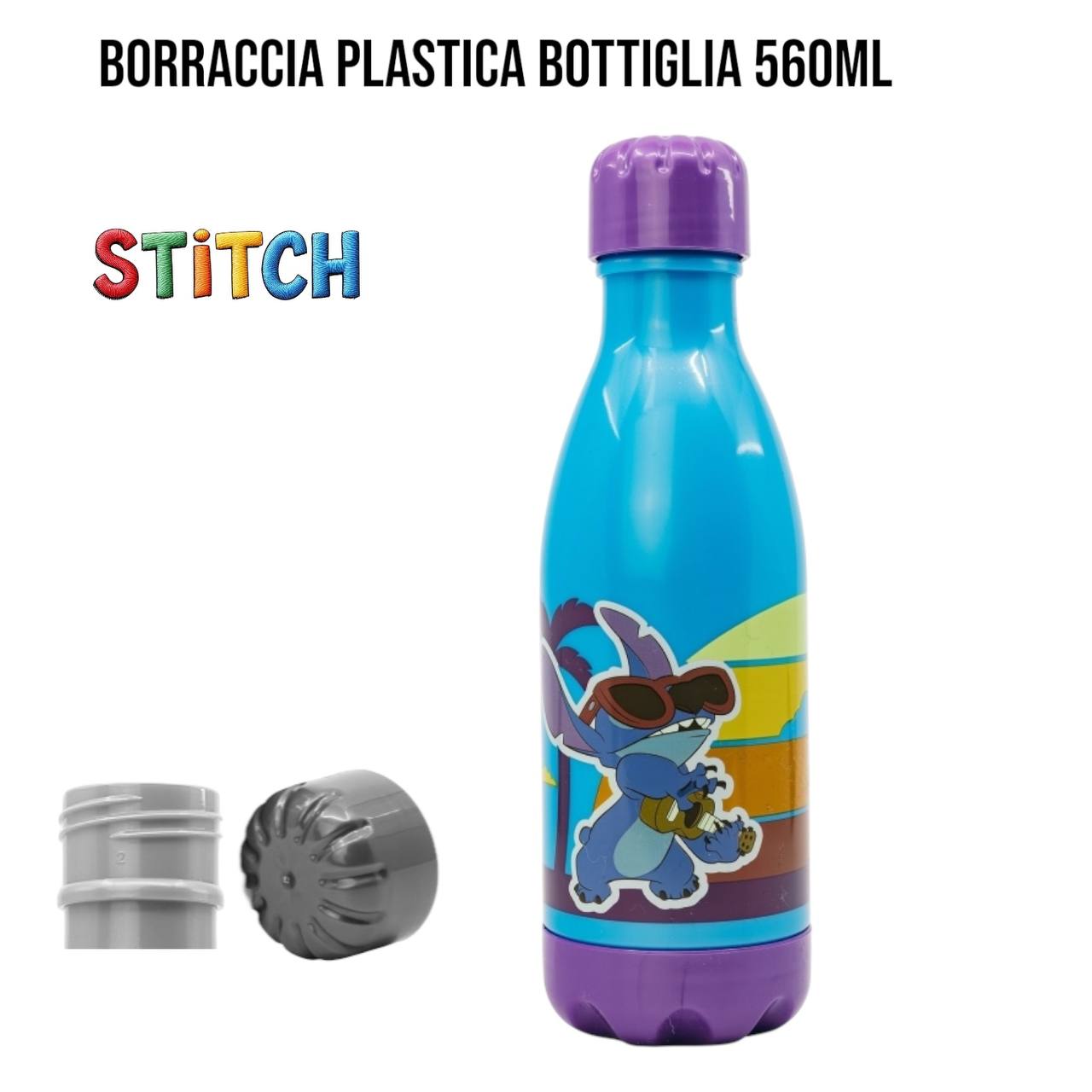 Borraccia IN PLASTICA PERSONAGGI - VIOLA