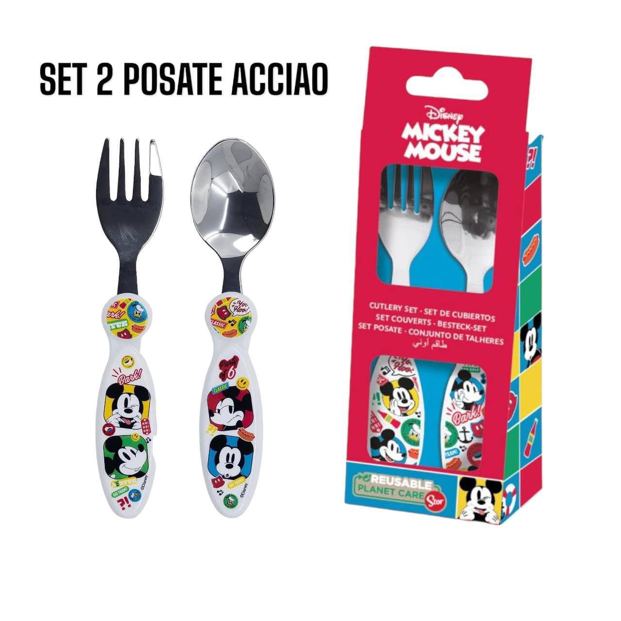 Set POSATE ACCIAIO - BIANCO
