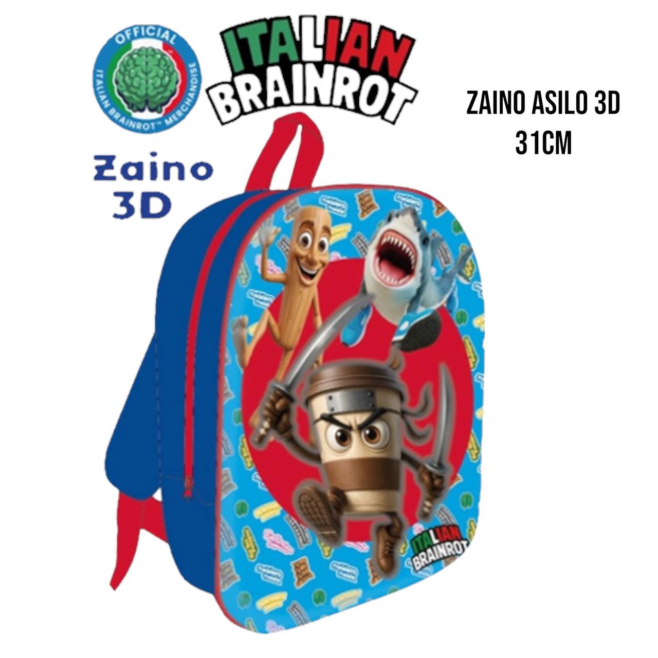Zaino ASILO 3D - CELESTE
