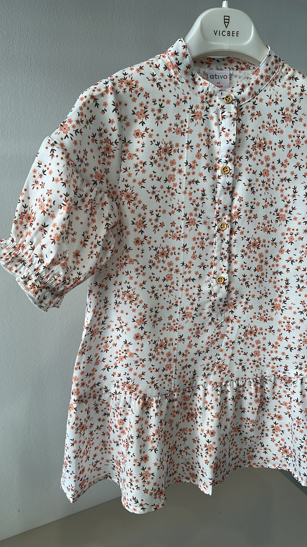 Vestitino FIORELLINI 4-14A - BIANCO