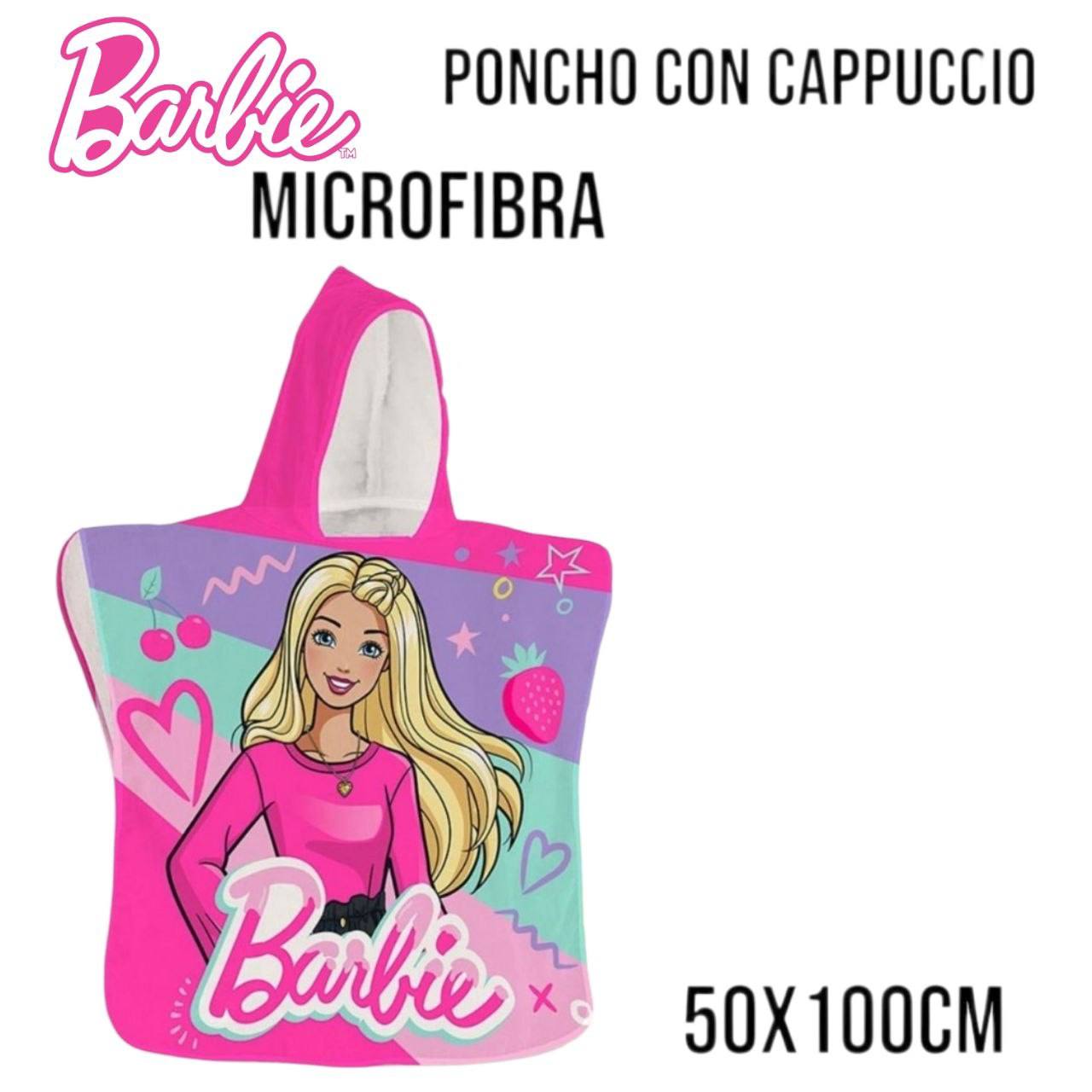 Poncho DISNEY - ROSA BARBIE