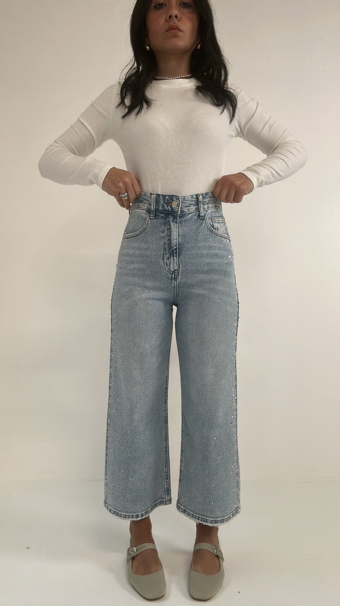 Jeans FIORI E STRASS - JEANS