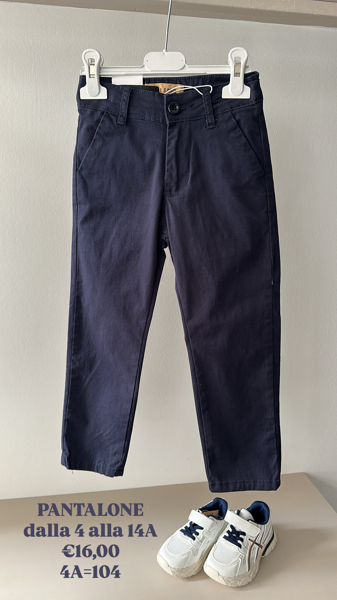 Pantalone COTONE GANG 4-14A - BLU