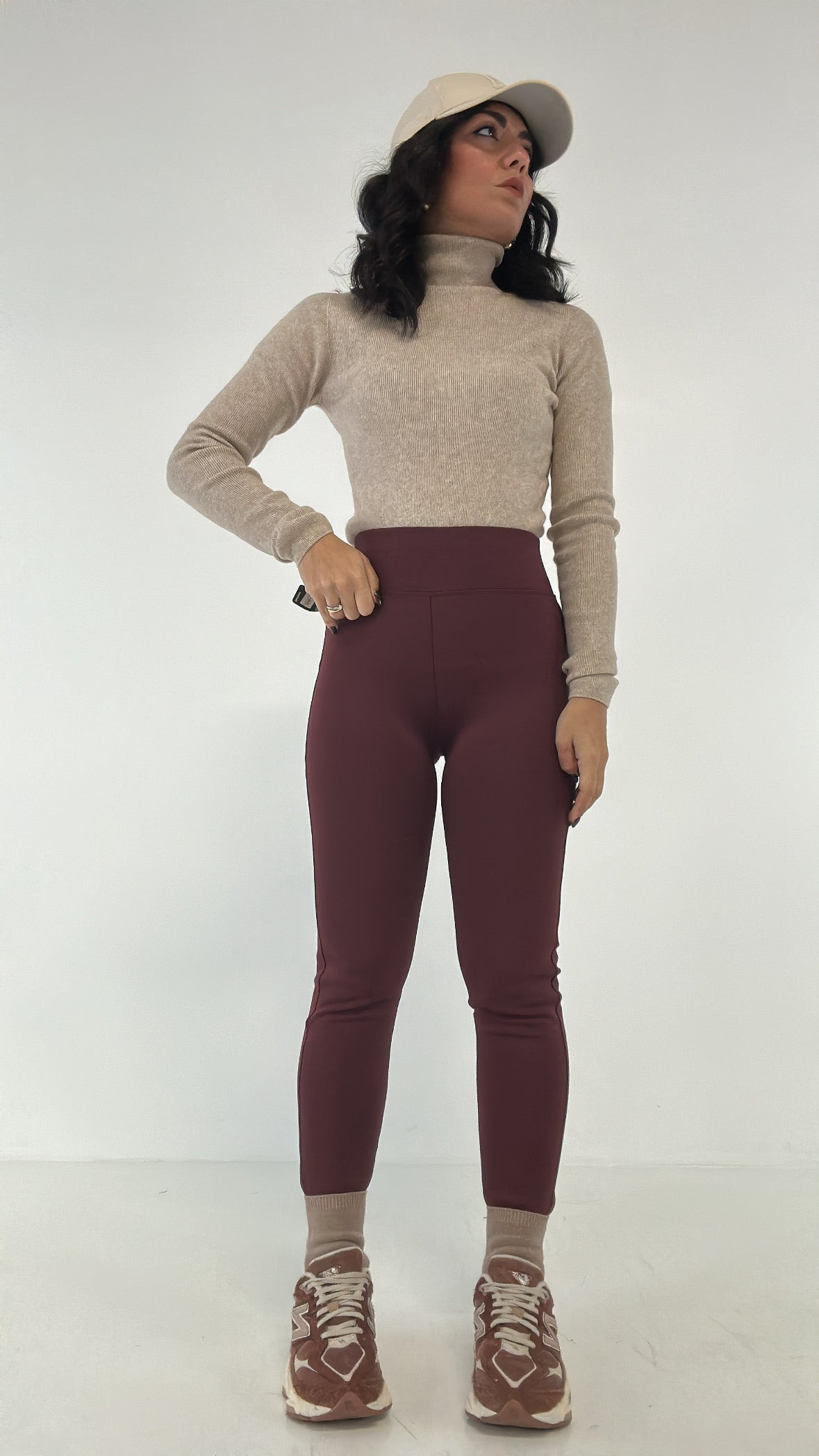 Leggins TECNICO FELPATO - BORDEAUX
