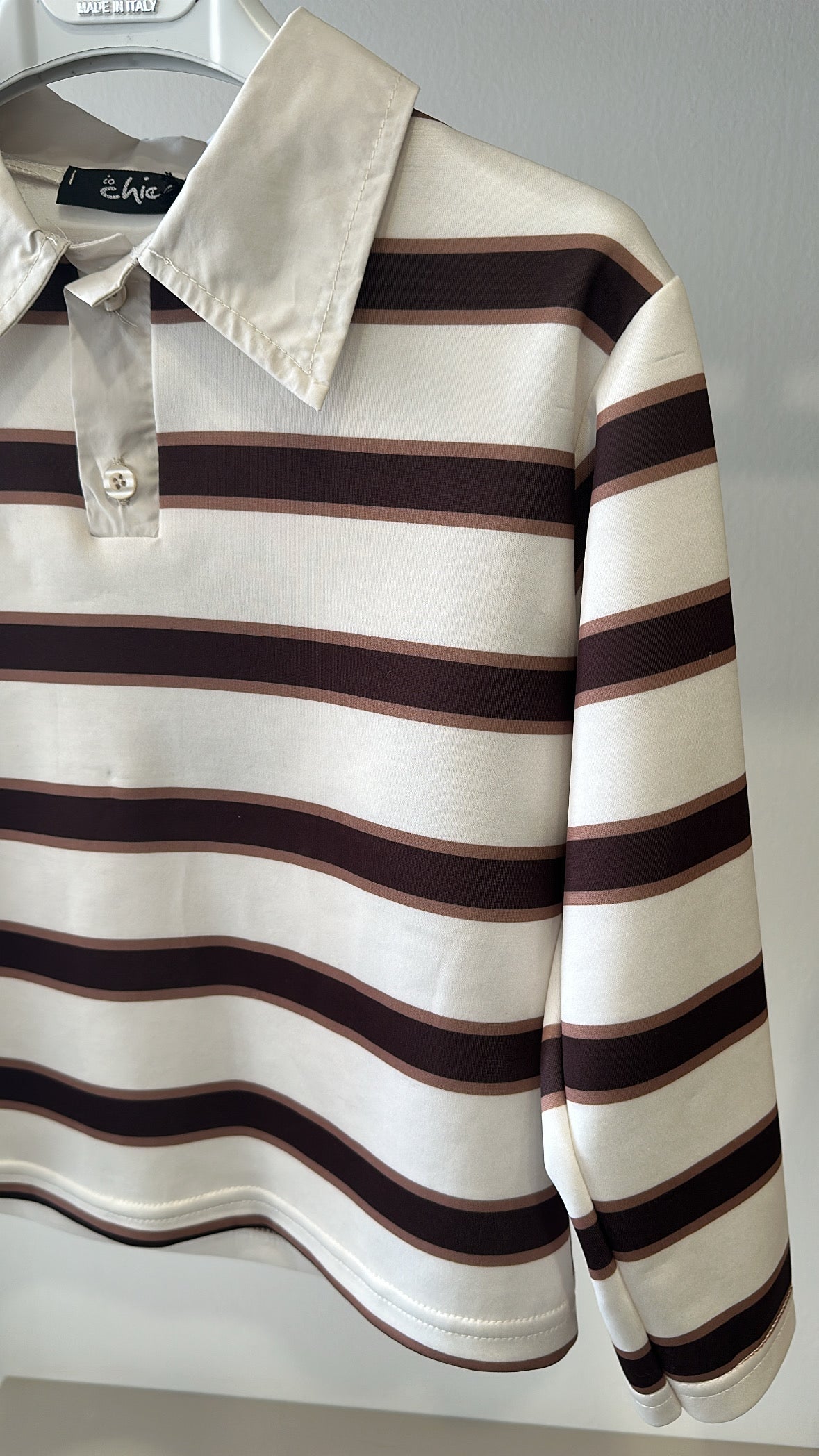 Maglia RIGHE CHICO 4-14A - BIANCO