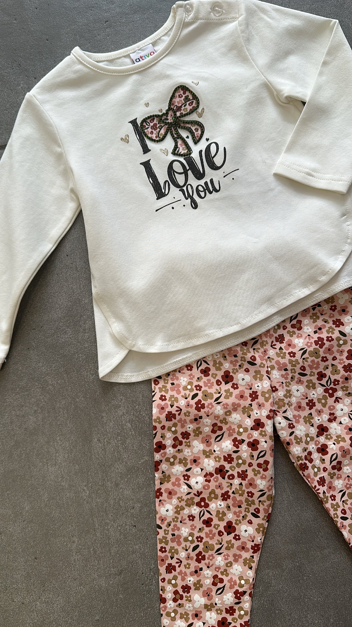 Completo I LOVE 6-36M - BIANCO