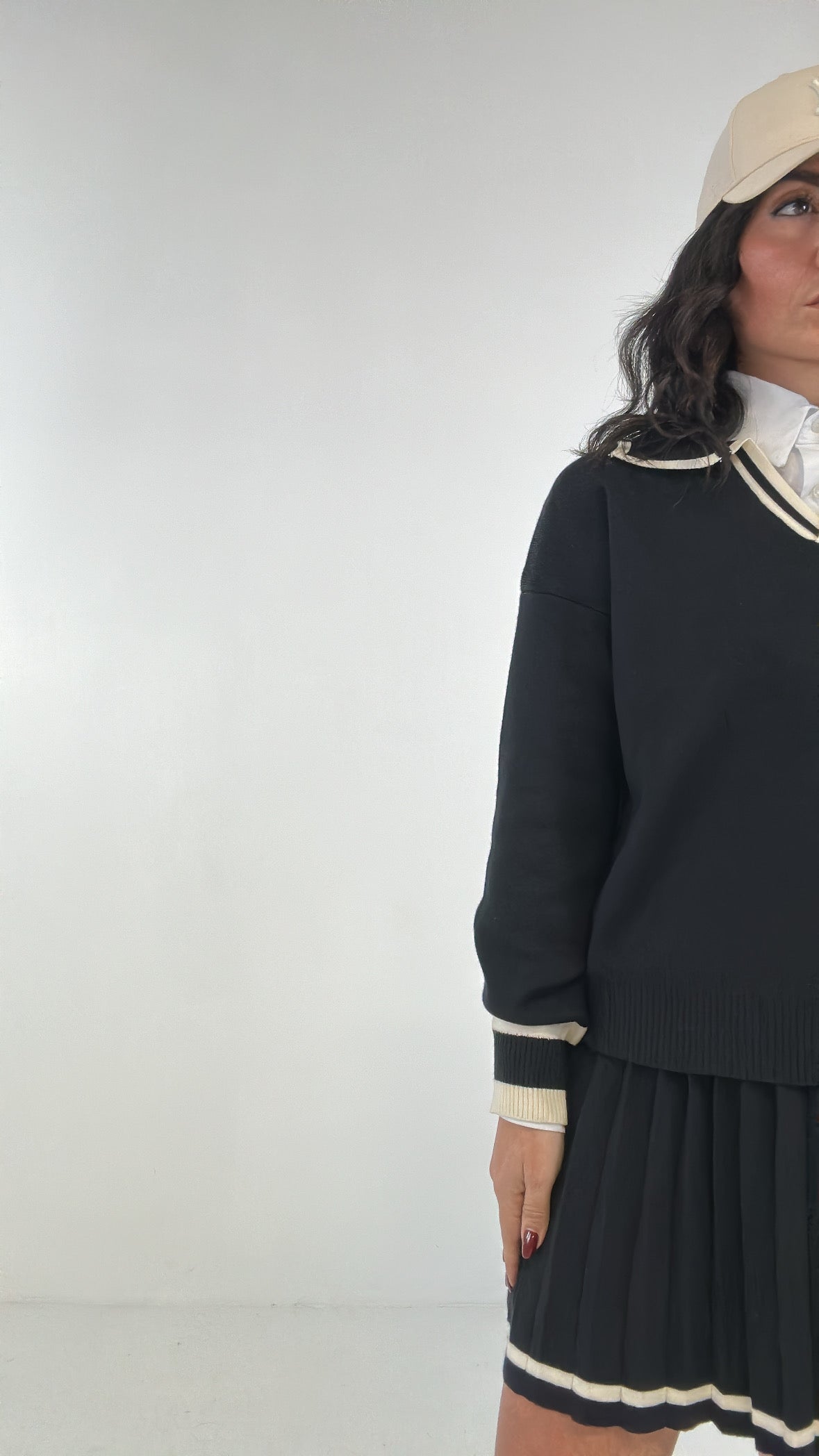 Completo POLO E GONNA - NERO