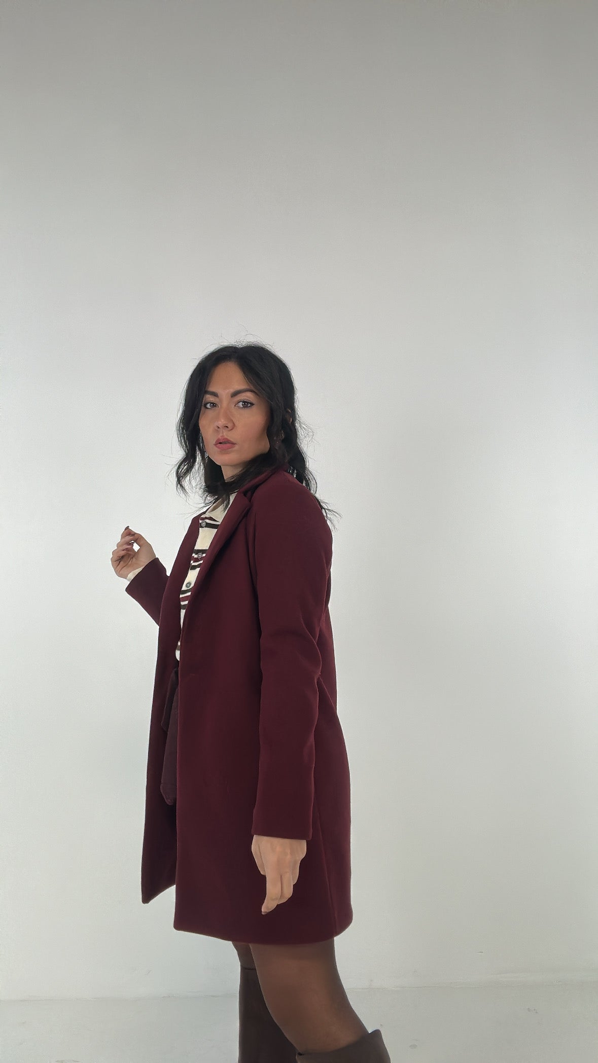 Cappotto REGULAR - BORDEAUX