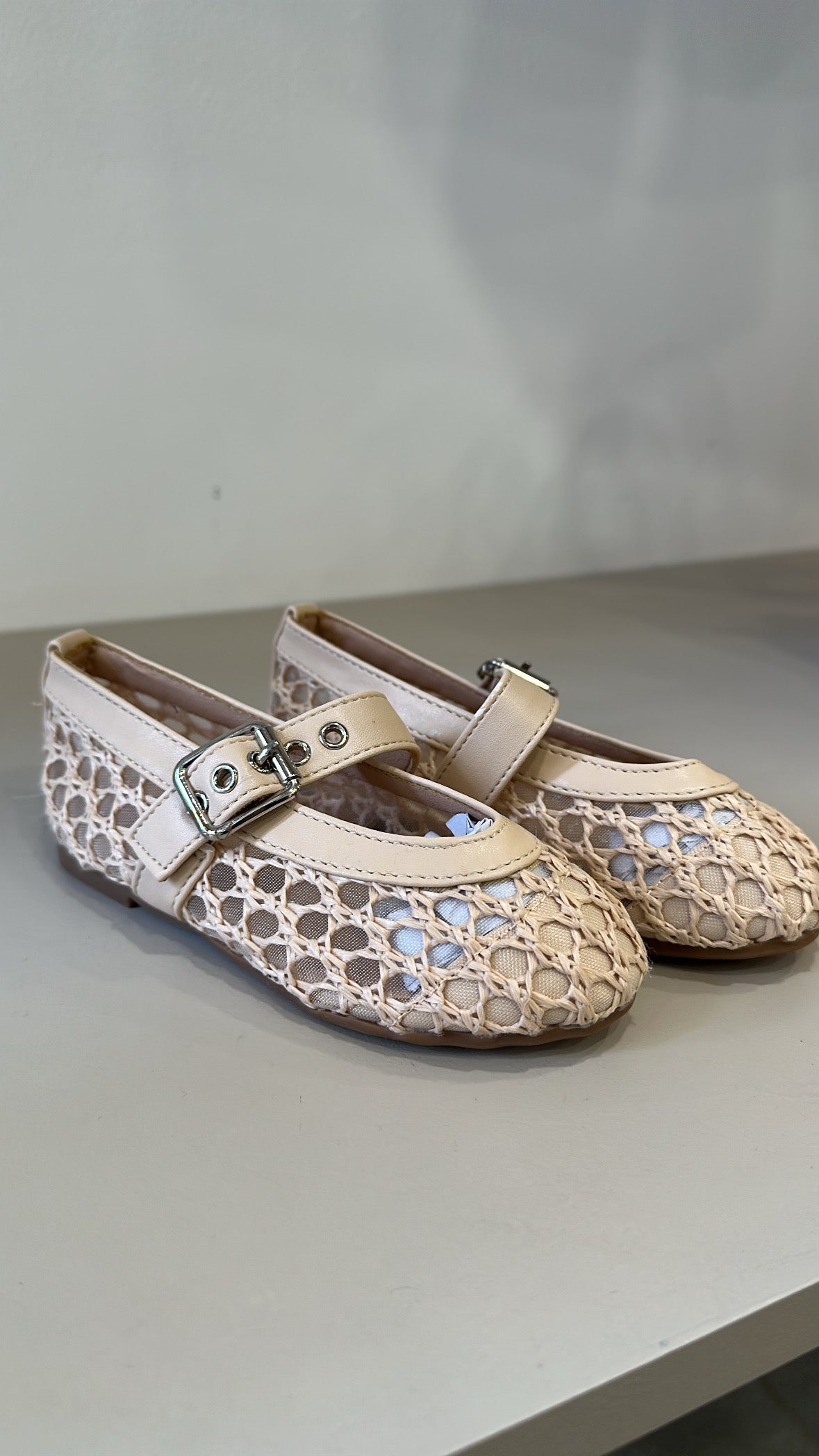 Ballerina INTRECCIO - BEIGE