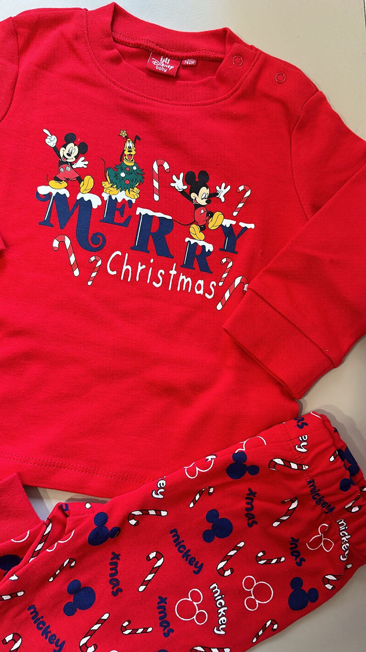 Pigiamino NATALIZIO 12-36M - ROSSO