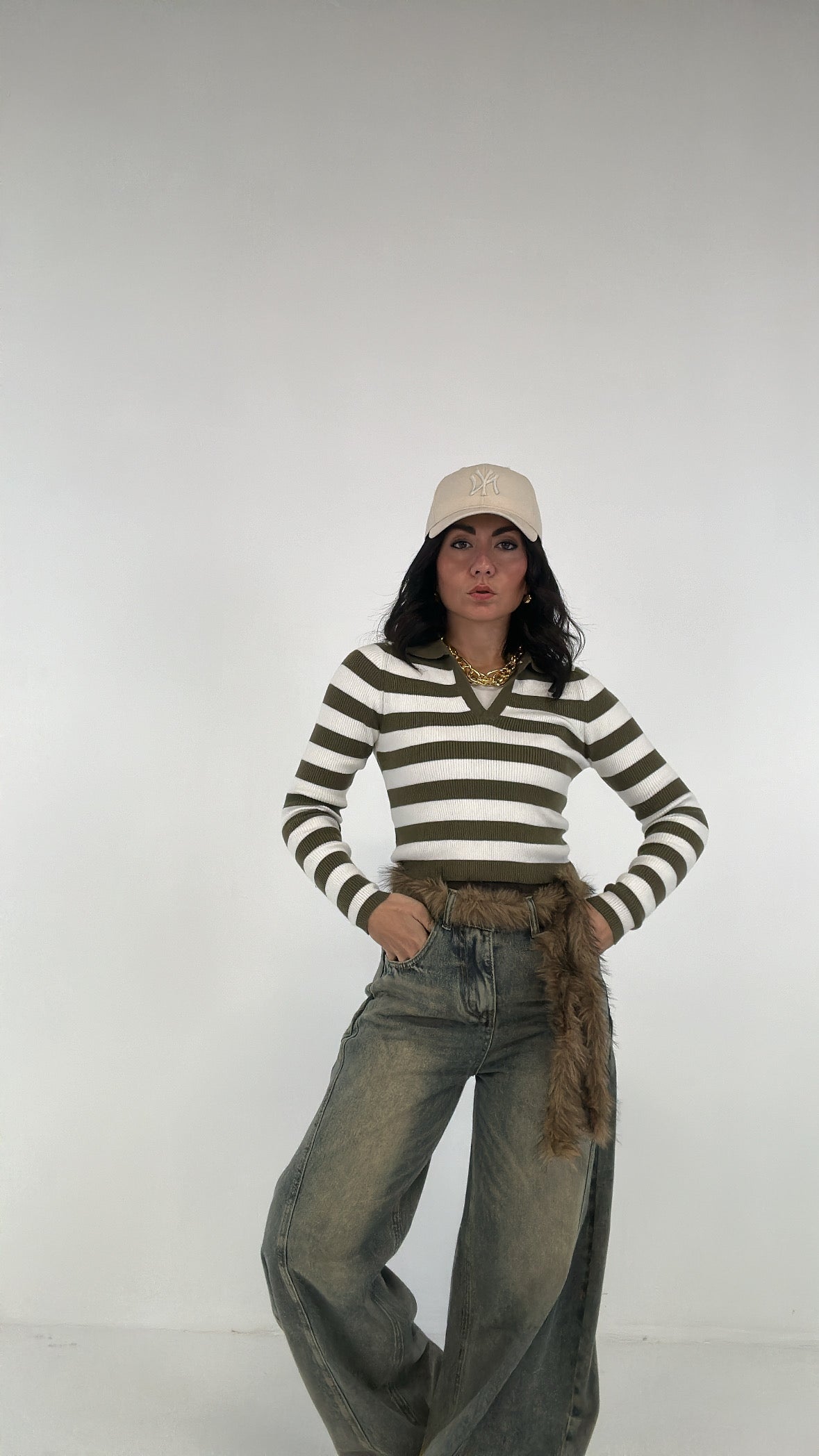 Jeans BALLON CINTURA PELLICCIA - JEANS