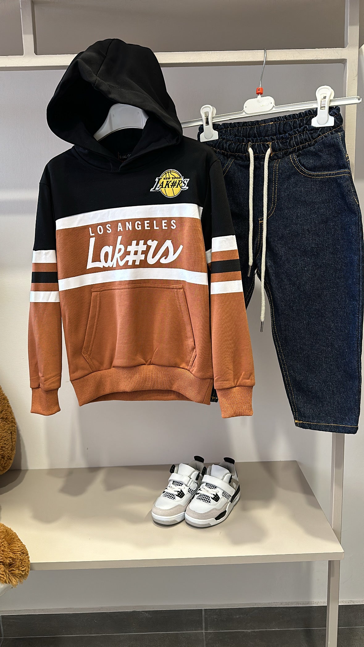 Felpa LAK#RS 8-16A - MARRONE