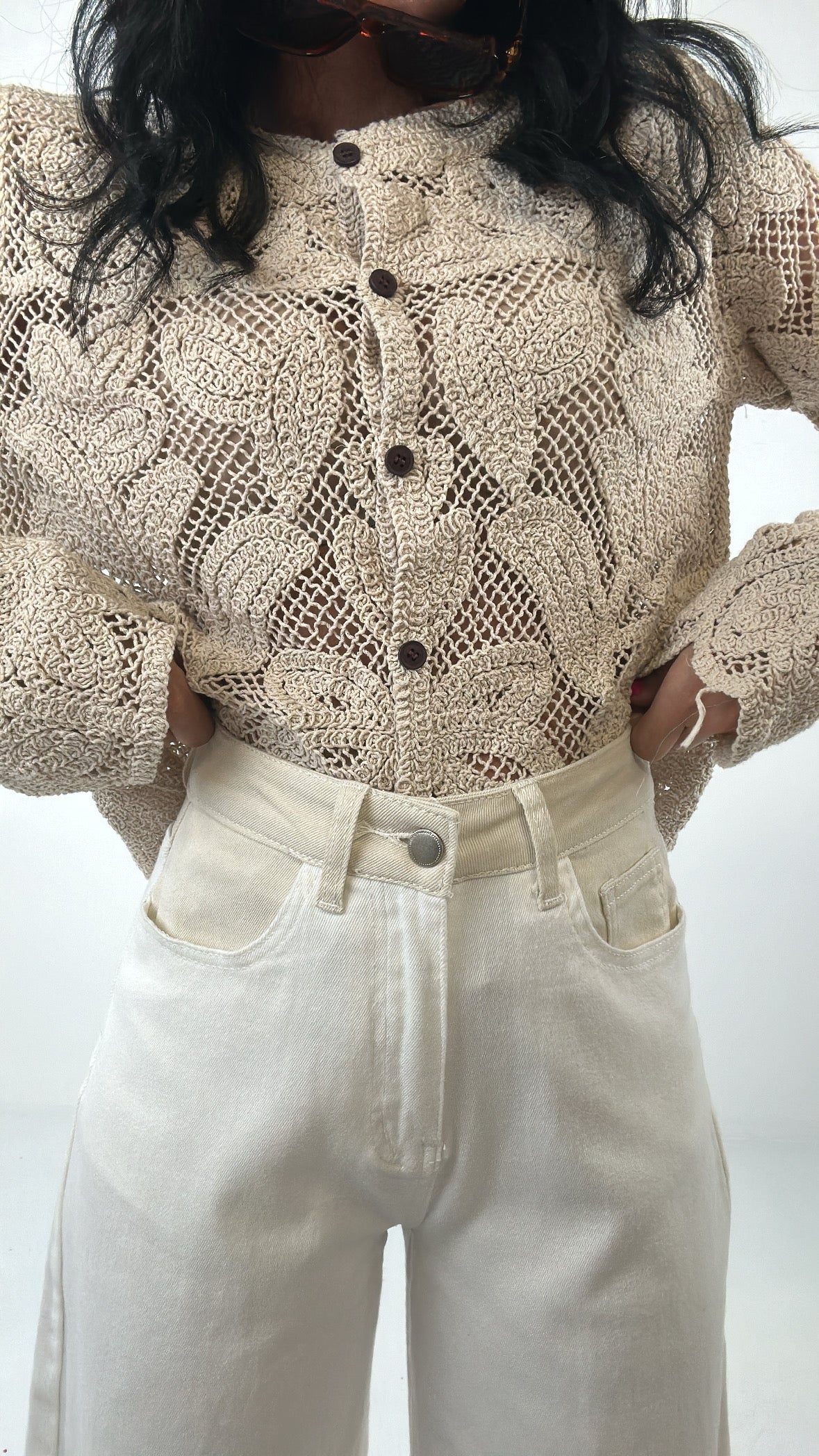 Jeans DOUBLE COLOR - BIANCO