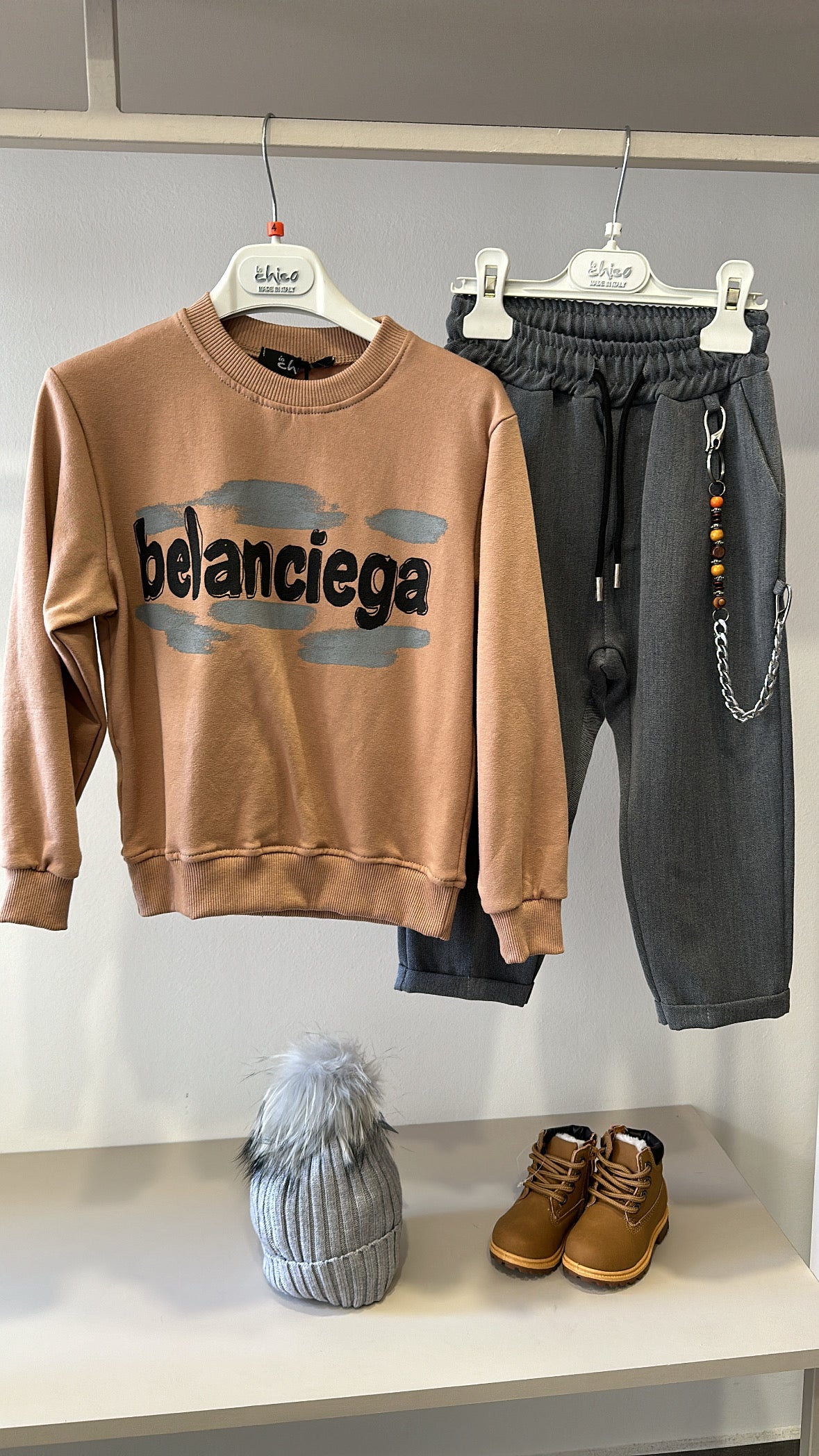 Felpa BELANCE 4-14 - CAMMELLO