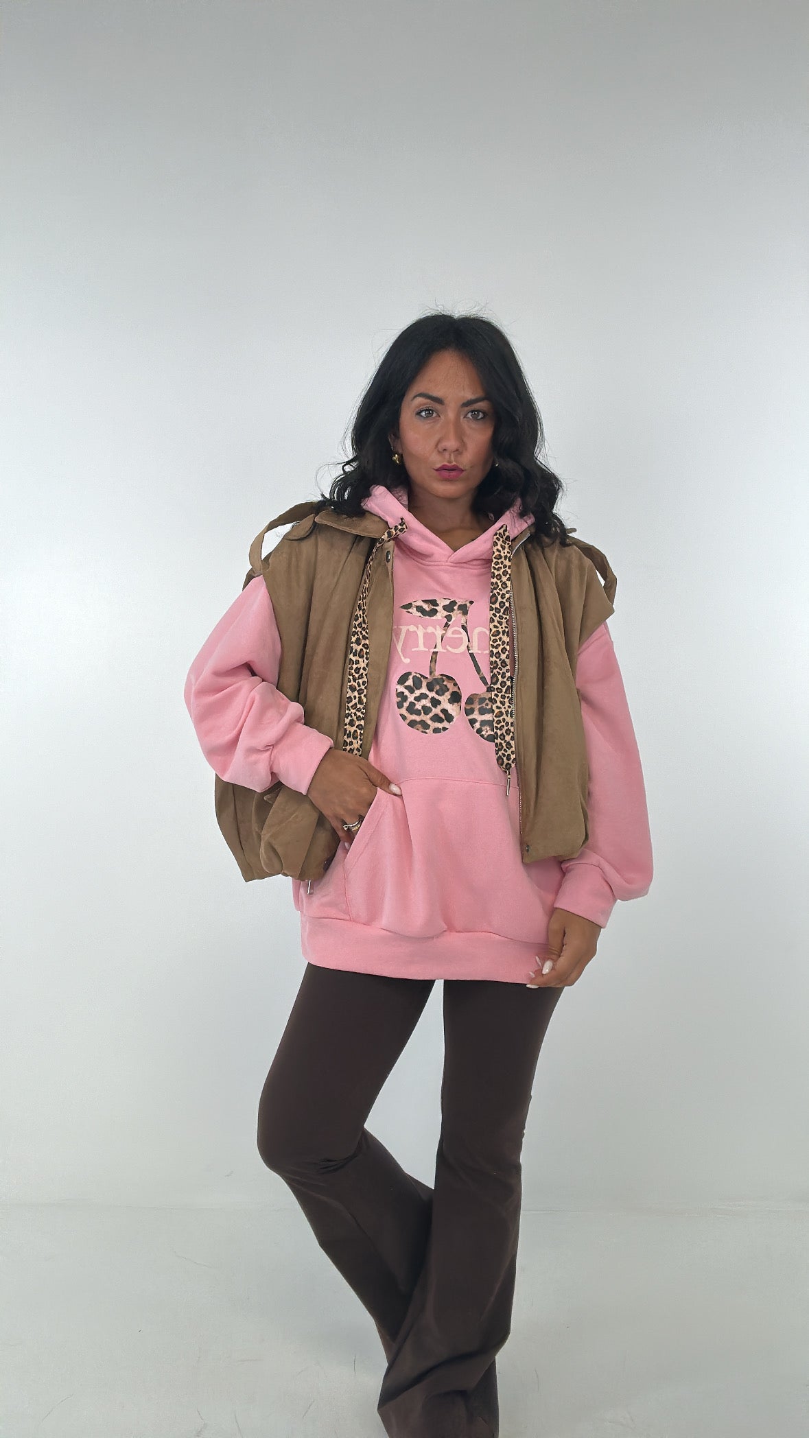Felpa CHERRY MACULATO - ROSA