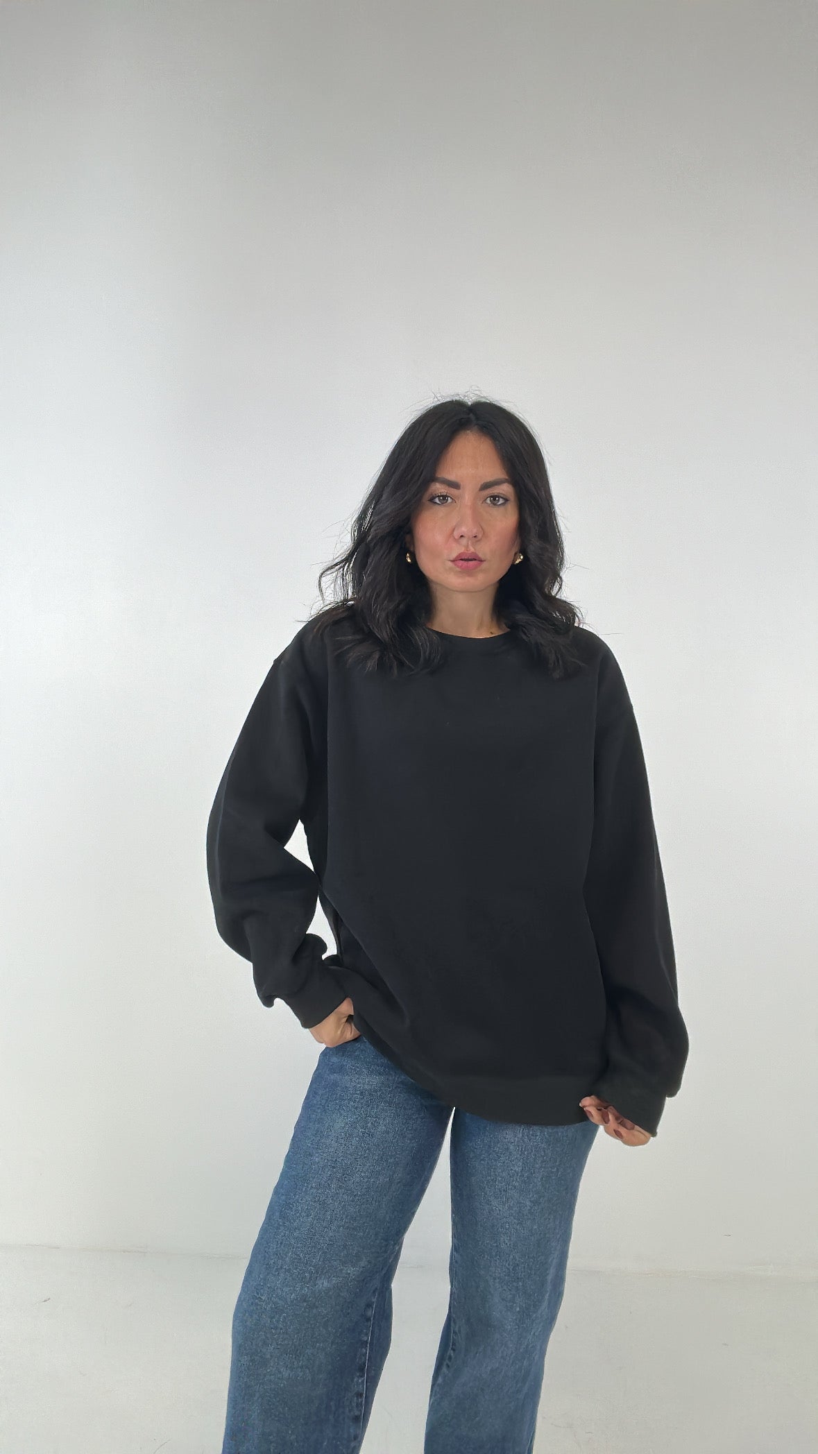 Felpa BASIC COLOR - NERO