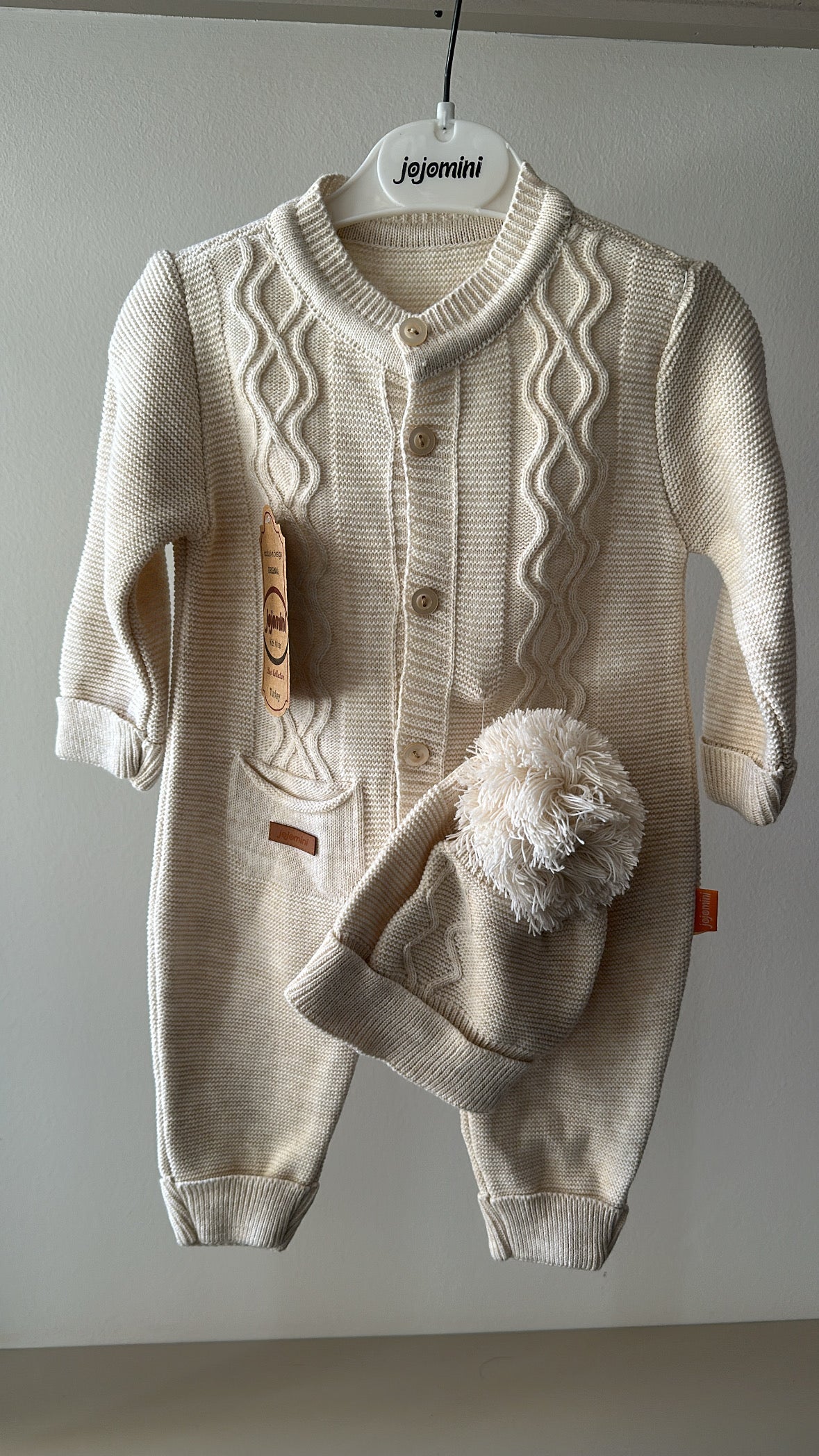 Tutina CON CAPPELLO 3-12 - BEIGE